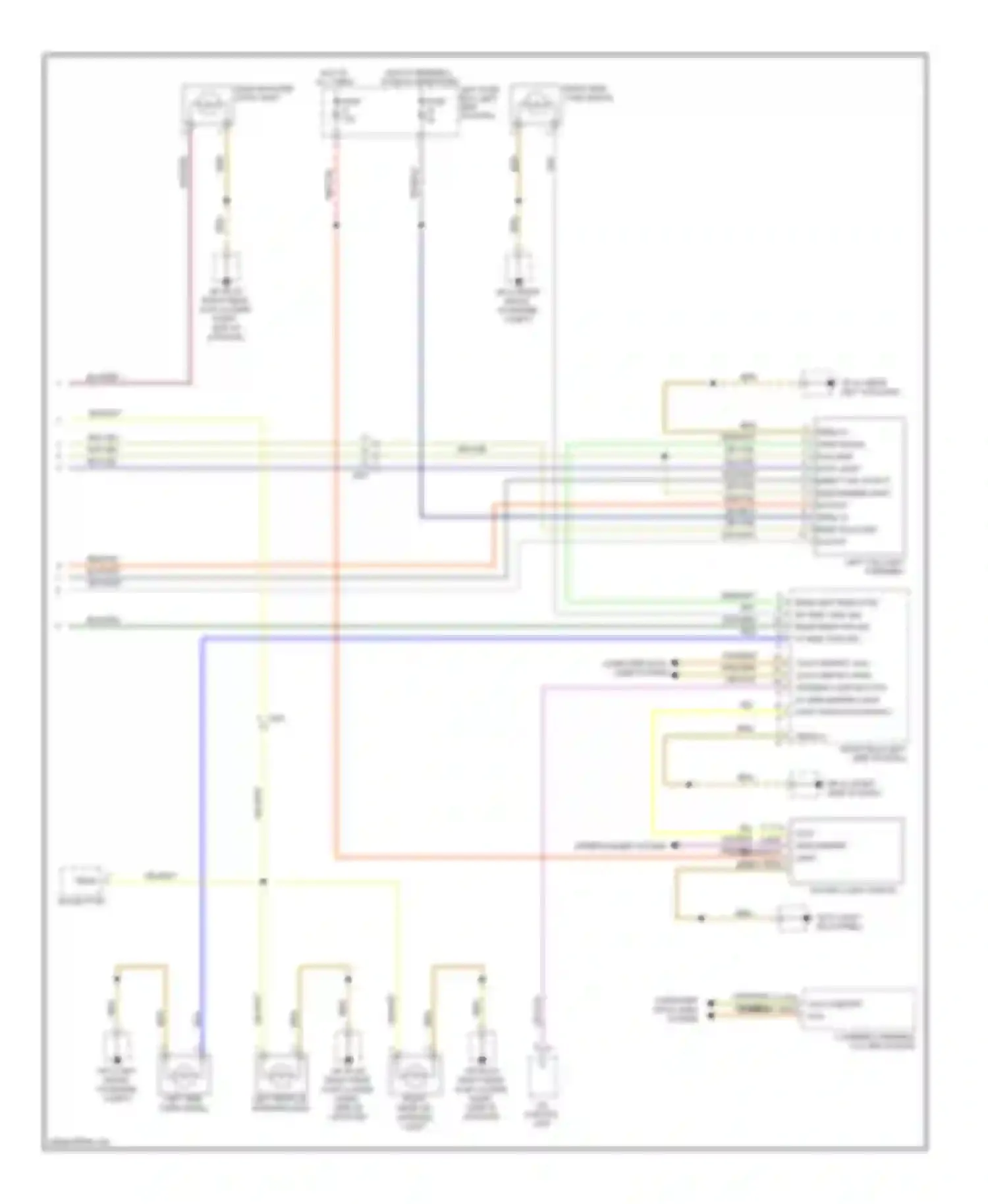 Wiring diagram rotary light switch for Porsche Cayenne II (2010-2014) (1 of 4)
