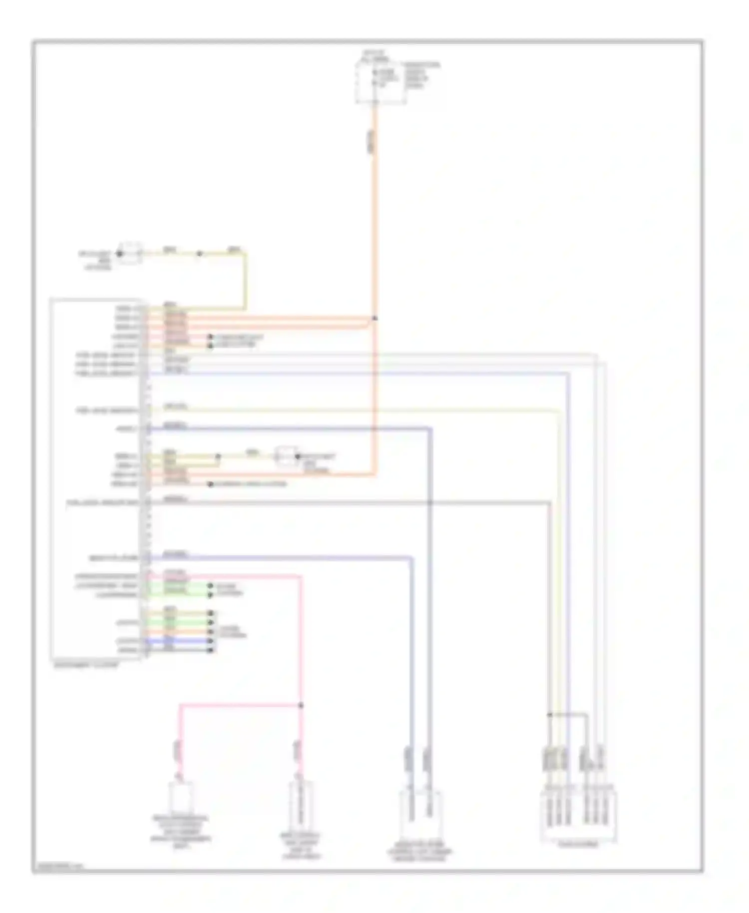 Wiring diagram selector lever for Porsche Cayenne II (2010-2014) (2 of 3)