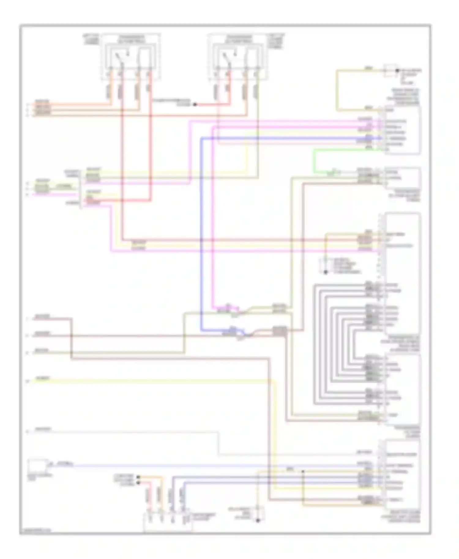 Wiring diagram selector lever for Porsche Cayenne II (2010-2014) (1 of 3)