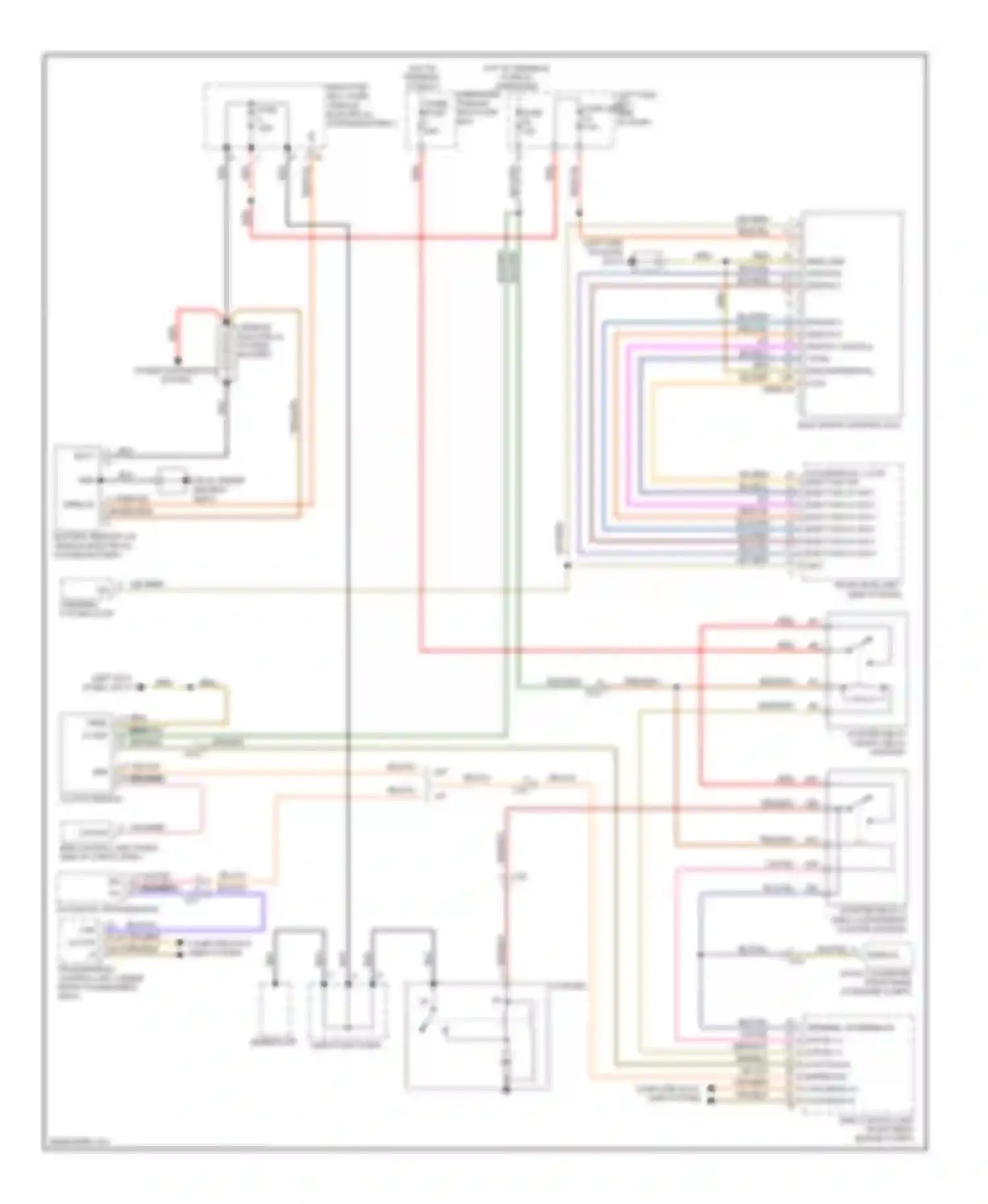 Wiring diagram sens gnd switch 6 switch 2 for Porsche Cayenne II (2010-2014) (1 of 4)