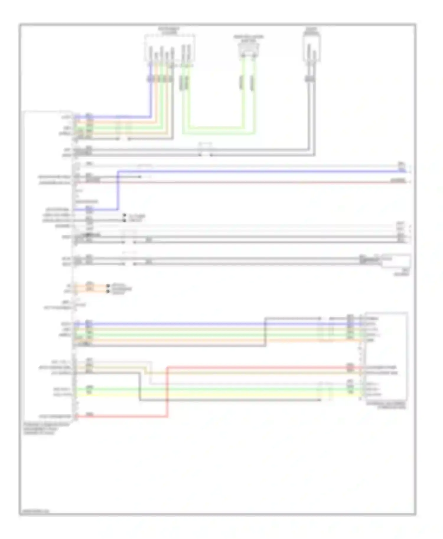 Wiring diagram tv tuner circuit for Porsche Cayenne II (2010-2014) (1 of 16)