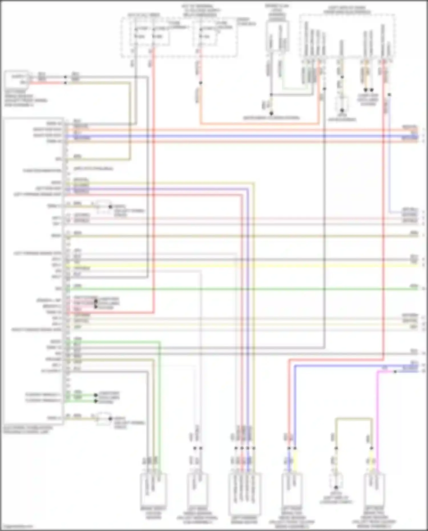 Cayenne Porsche III facelift (2023-2024): Anti-lock brakes circuit (1 of 2)