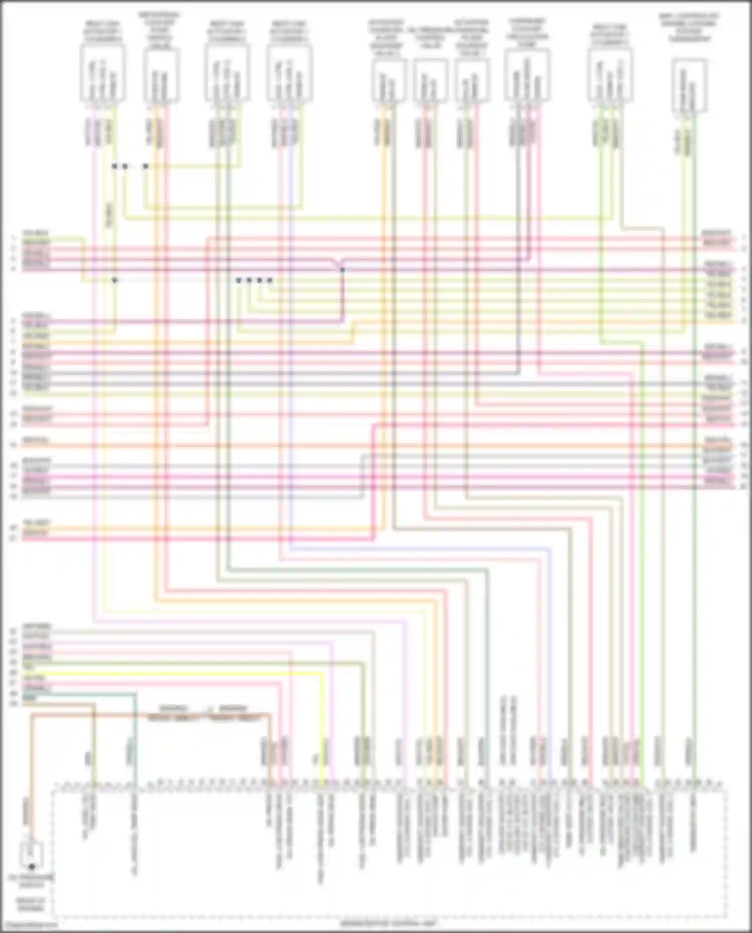 Cayenne Porsche III facelift (2023-2024): Wiring diagram engine performance 4.0l turbo hybrid, engine controls circuit, ea825 (5 of 11)