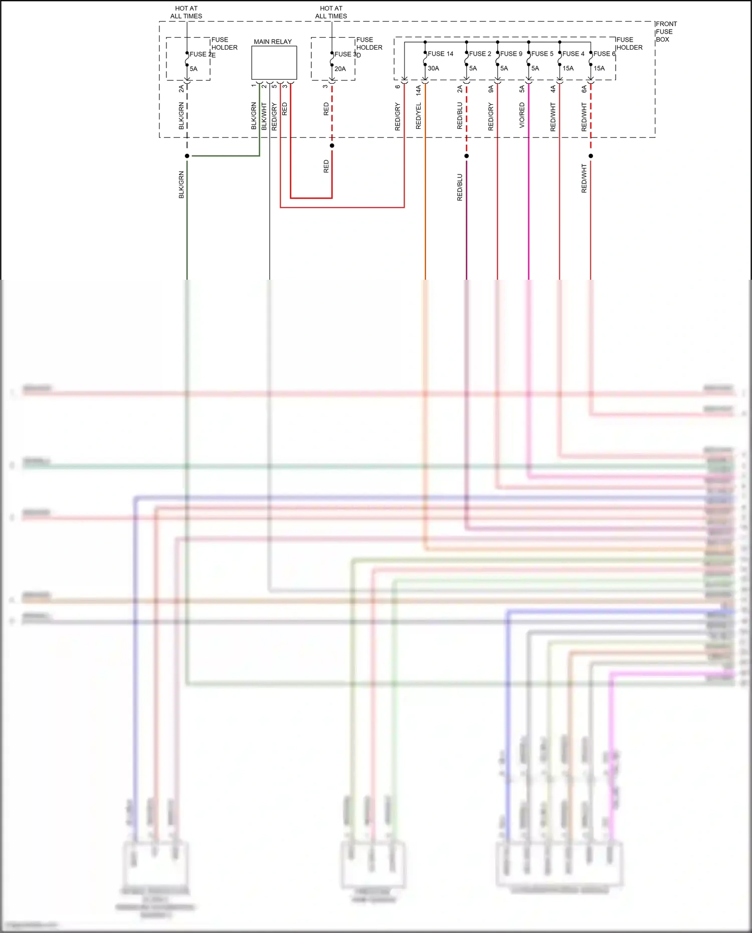 Porsche Cayenne III facelift (2023-2024) accelerator pedal module wiring diagram  (6 of 8)
