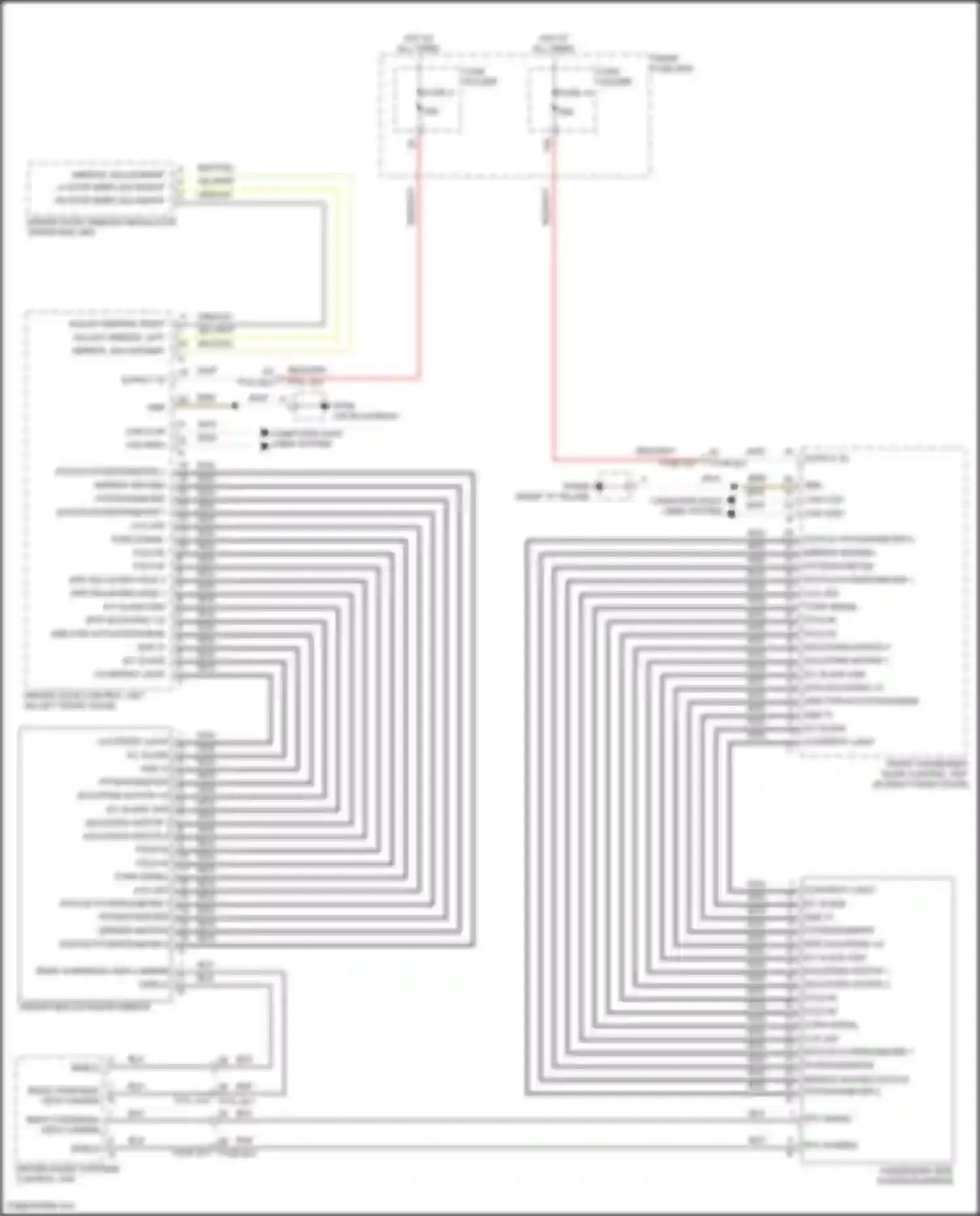 Wiring diagram adjust mirror, left for Porsche Cayenne III facelift (2023-2024) (2 of 3)