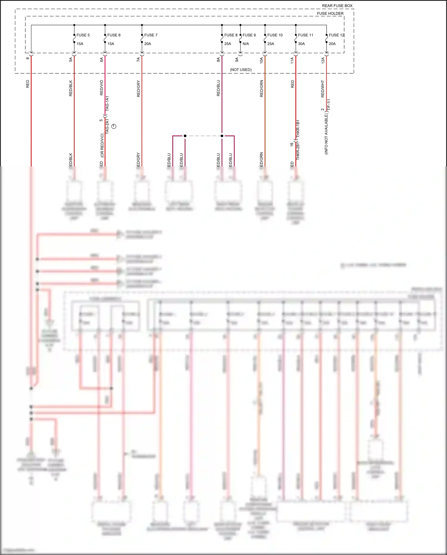 Porsche Cayenne III facelift (2023-2024) automatic gearbox control unit wiring diagram  (6 of 7)