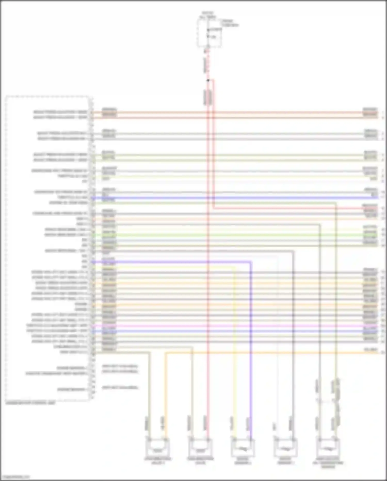 Wiring diagram boost press adjuster 1 sens + for Porsche Cayenne III facelift (2023-2024) (1 of 2)