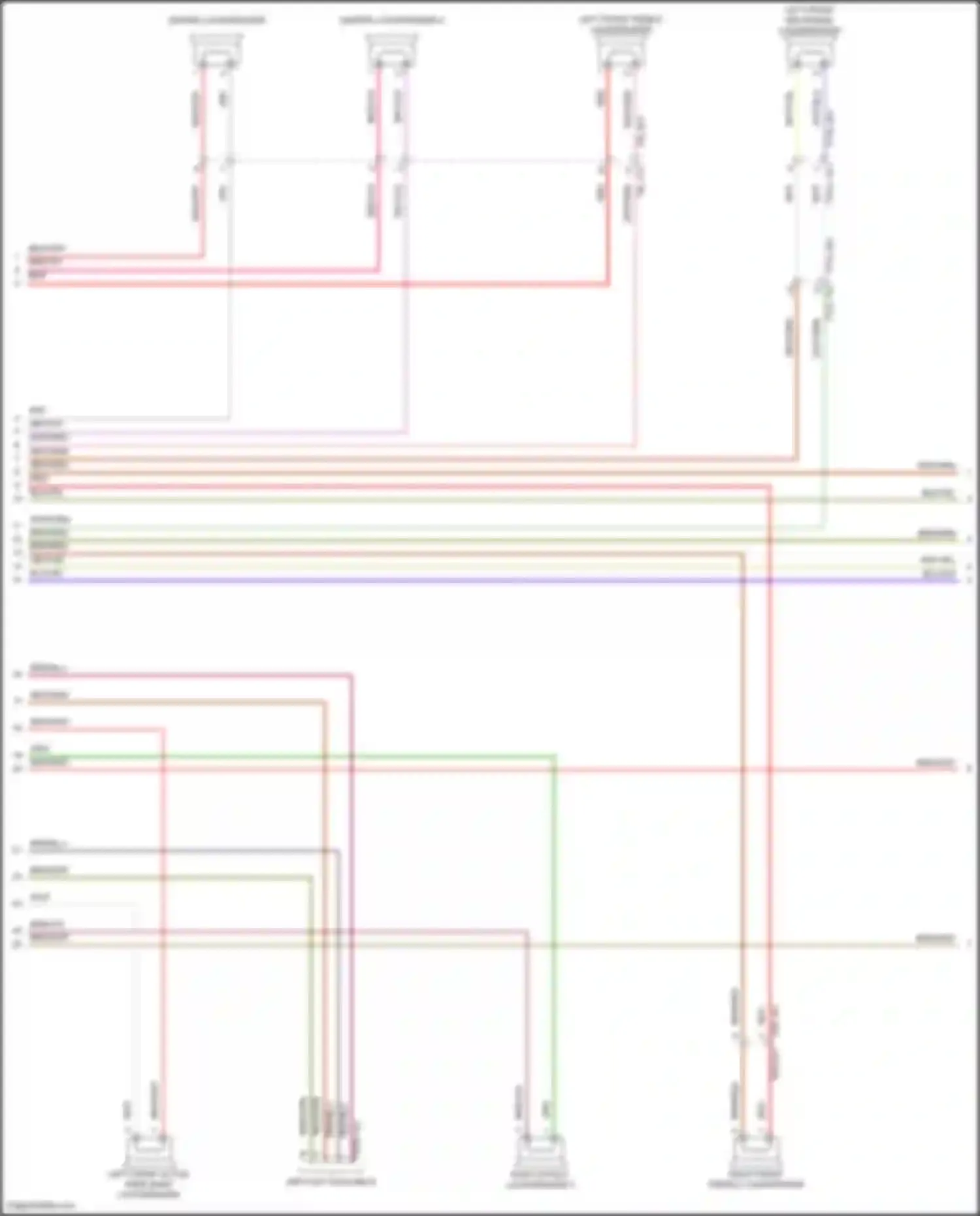 Wiring diagram center loudspeaker 2 for Porsche Cayenne III facelift (2023-2024) (1 of 2)