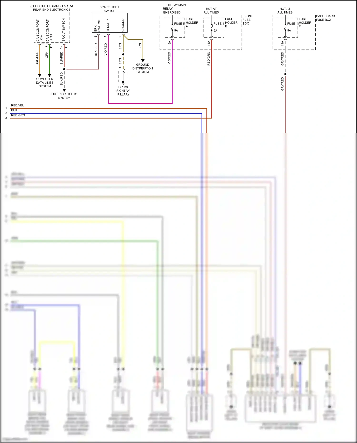Porsche Cayenne III facelift (2023-2024) computer data lines system wiring diagram  (72 of 123)