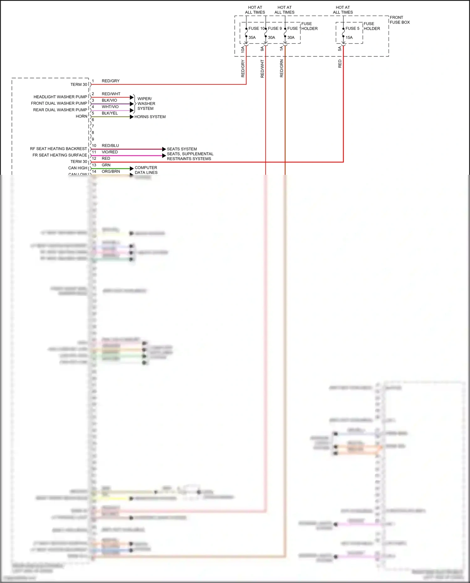 Porsche Cayenne III facelift (2023-2024) computer data lines system wiring diagram  (43 of 123)