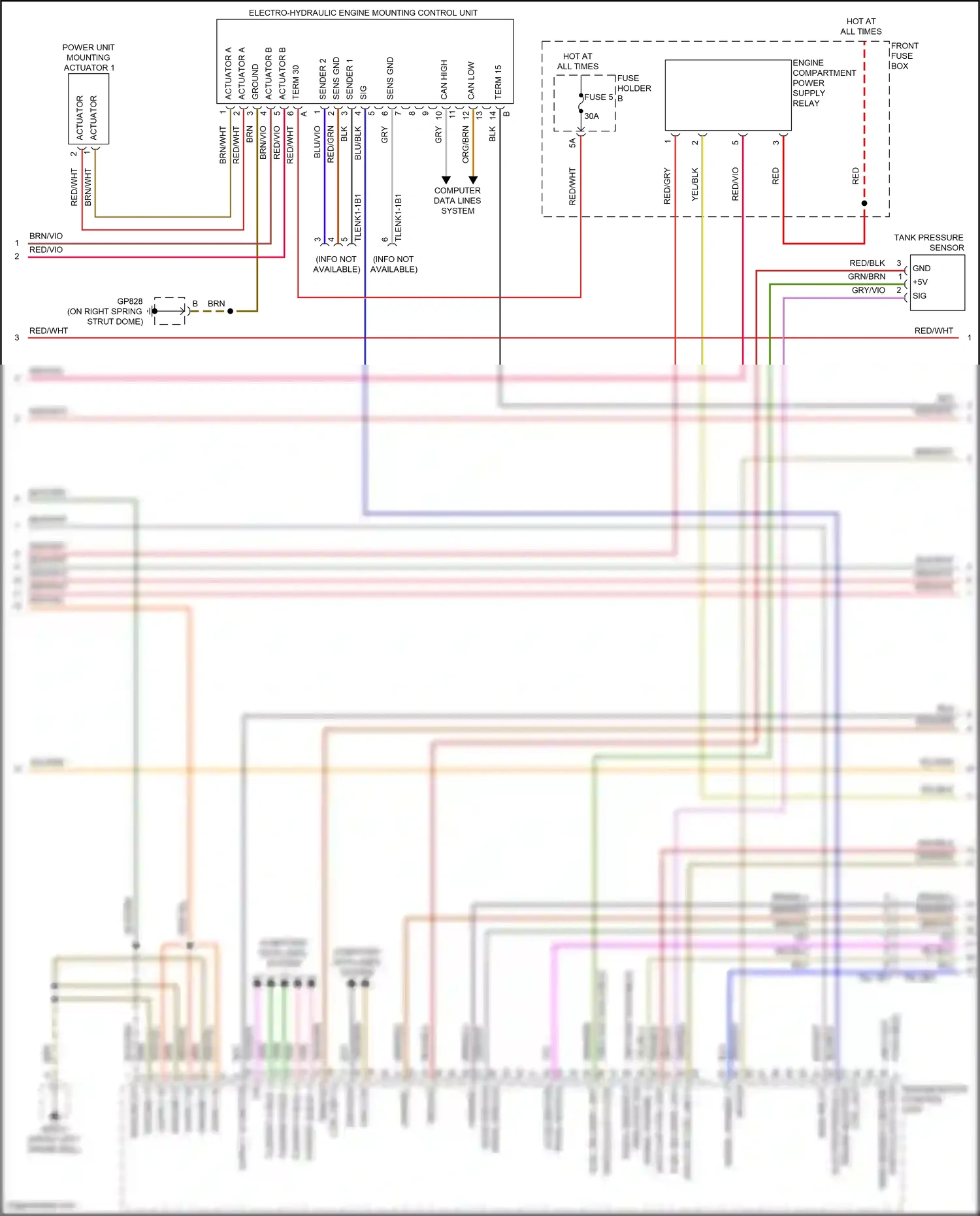 Porsche Cayenne III facelift (2023-2024) computer data lines system wiring diagram  (98 of 123)