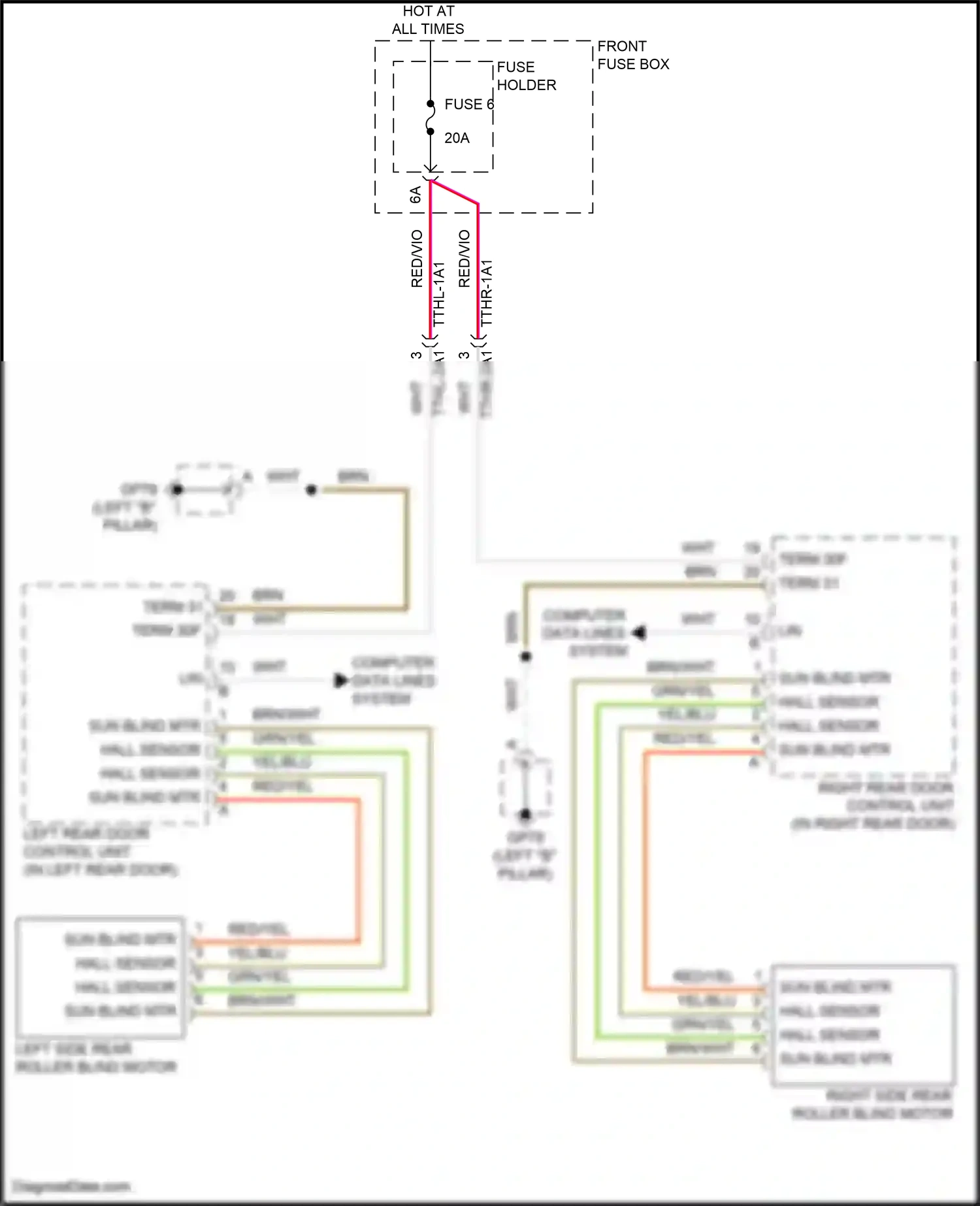 Porsche Cayenne III facelift (2023-2024) computer data lines system wiring diagram  (69 of 123)