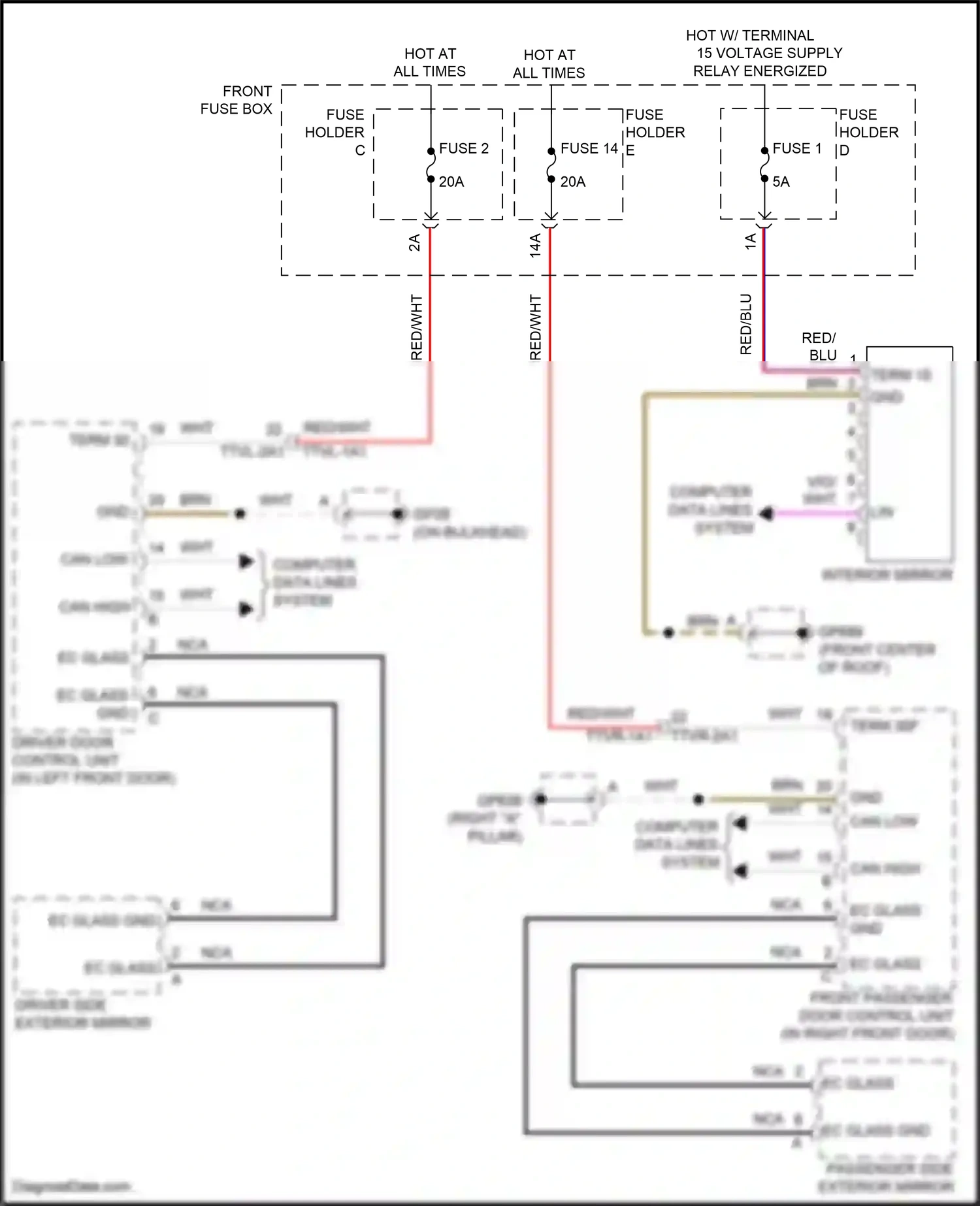 Porsche Cayenne III facelift (2023-2024) computer data lines system wiring diagram  (73 of 123)
