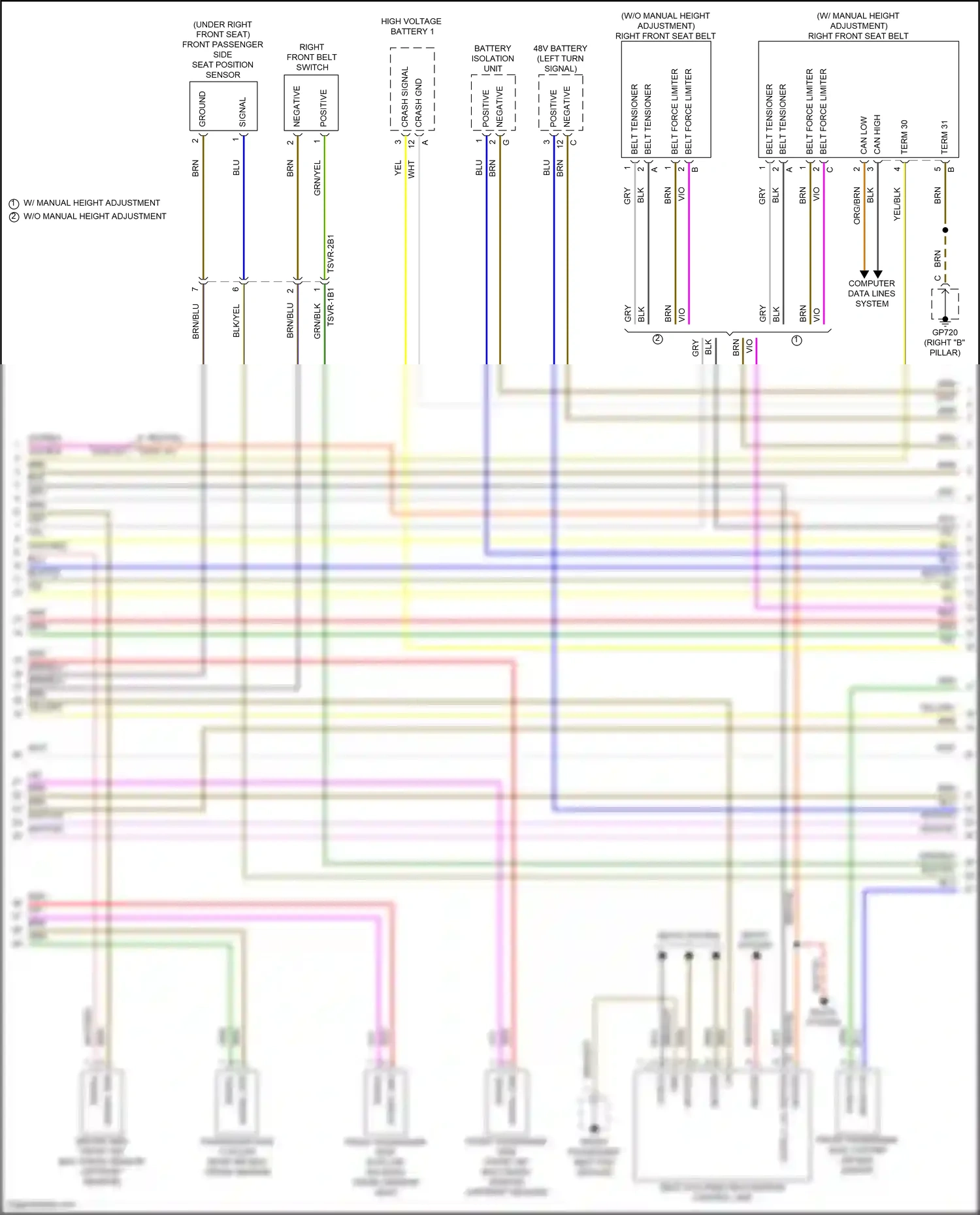 Porsche Cayenne III facelift (2023-2024) computer data lines system wiring diagram  (39 of 123)