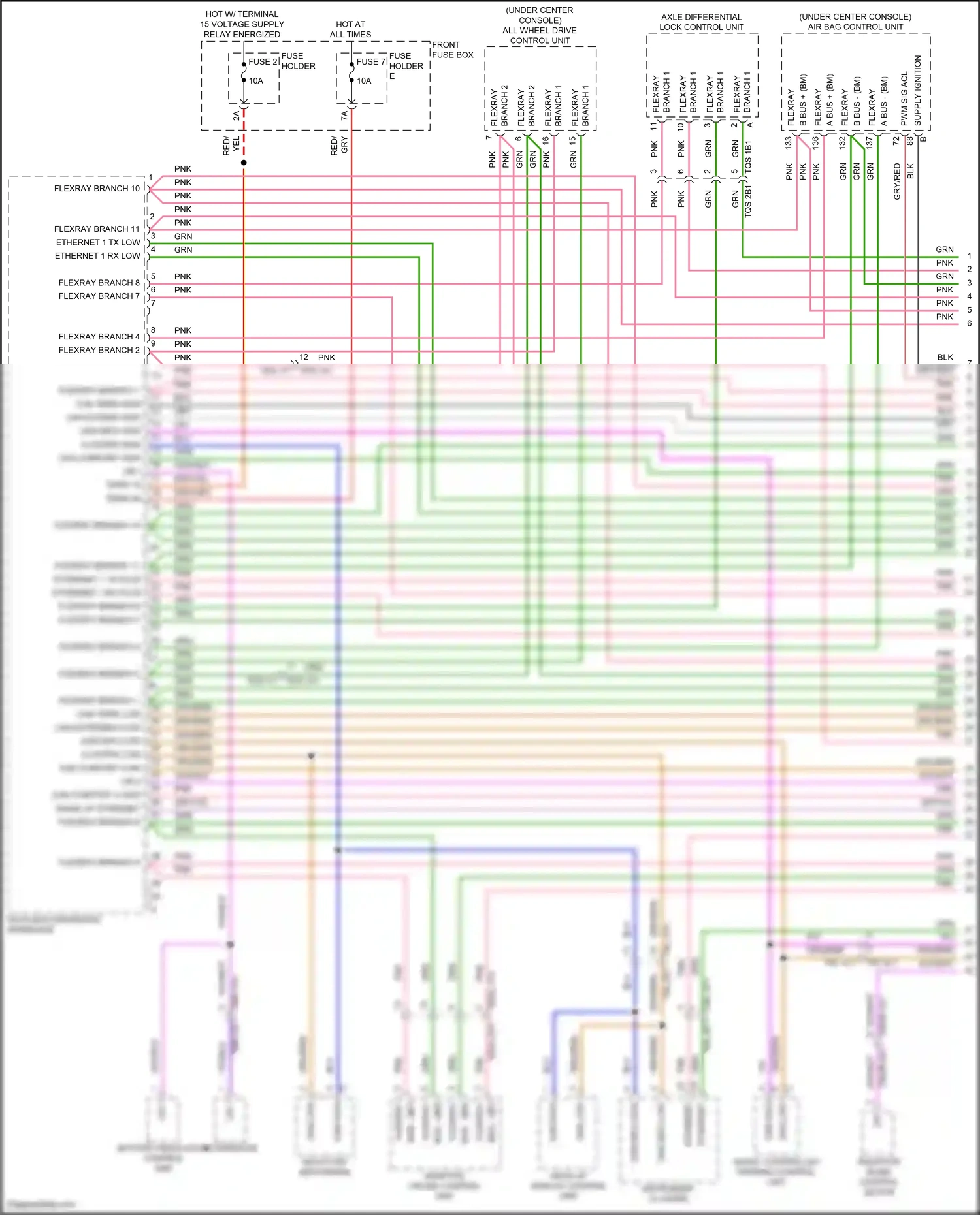 Porsche Cayenne III facelift (2023-2024) data bus diagnostic interface wiring diagram  (2 of 8)