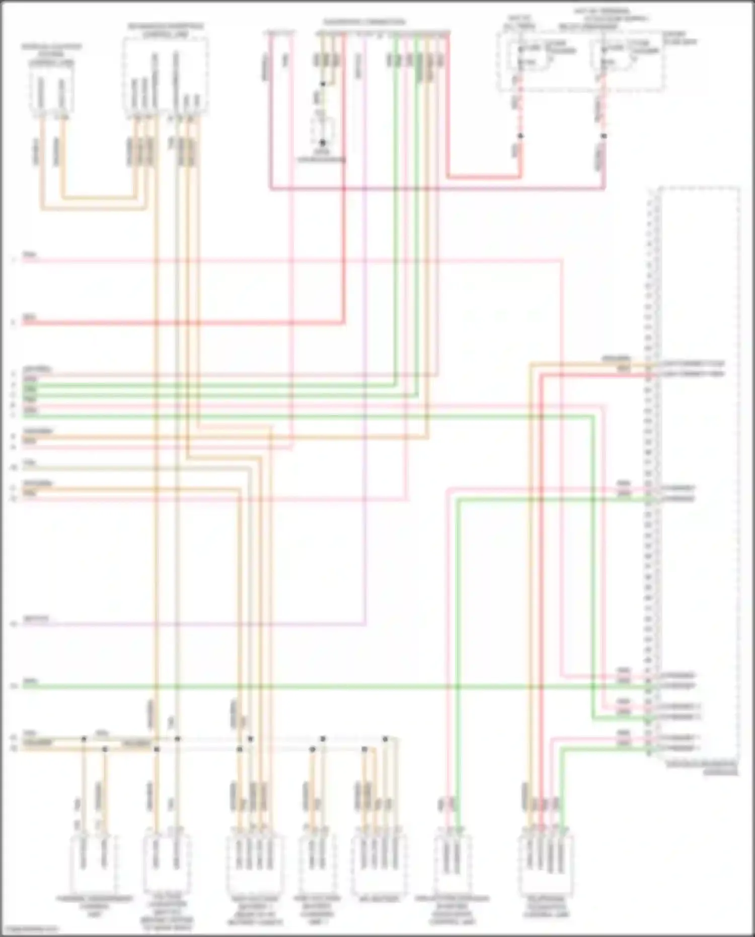 Wiring diagram diagnostic connection for Porsche Cayenne III facelift (2023-2024) (1 of 4)