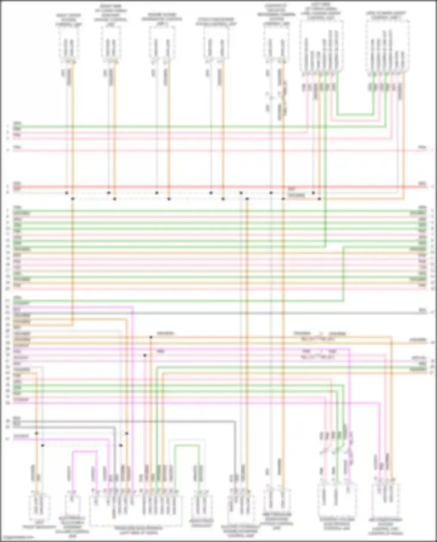 Wiring diagram electro-hydraulic engine mounting control unit for Porsche Cayenne III facelift (2023-2024) (1 of 5)