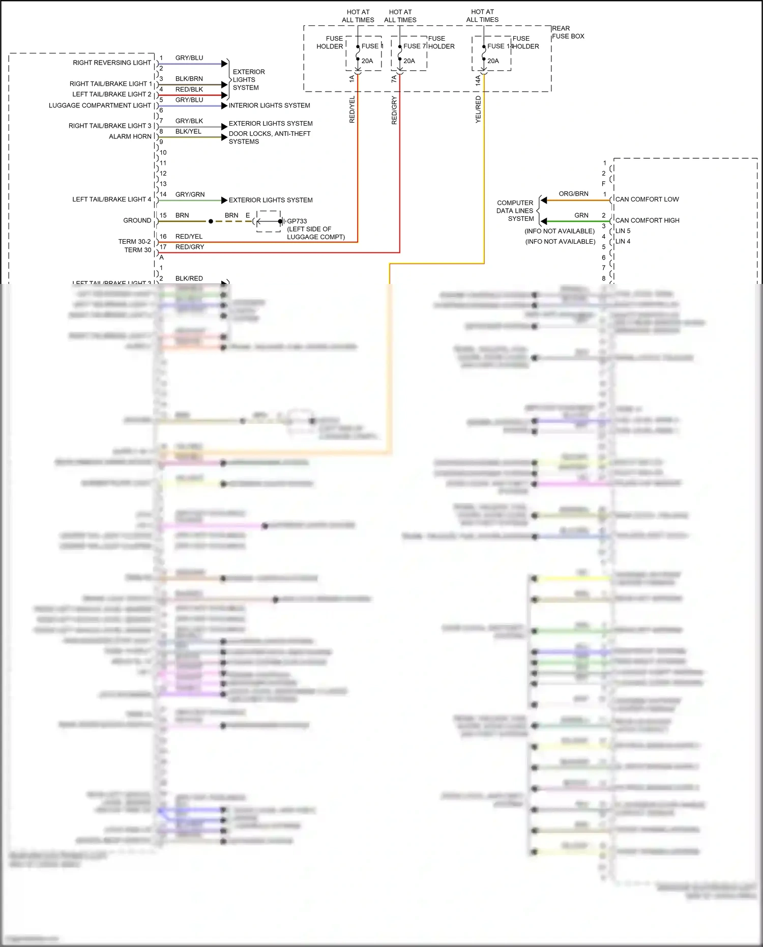Porsche Cayenne III facelift (2023-2024) engine controls, defogger systems wiring diagram  (1 of 1)