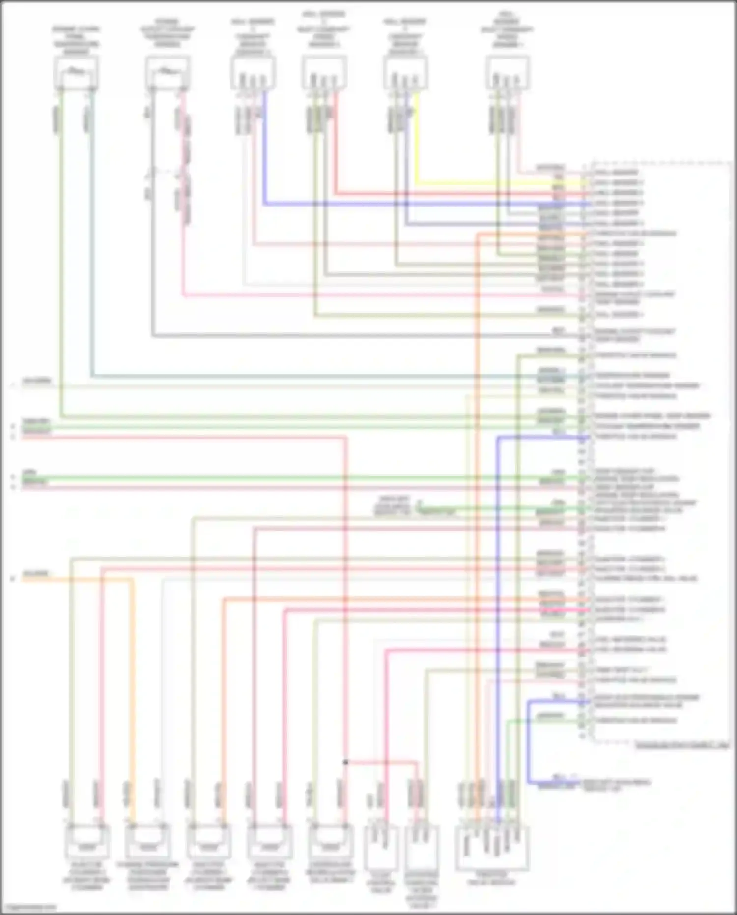 Wiring diagram engine outlet coolant temp sender for Porsche Cayenne III facelift (2023-2024) (1 of 2)