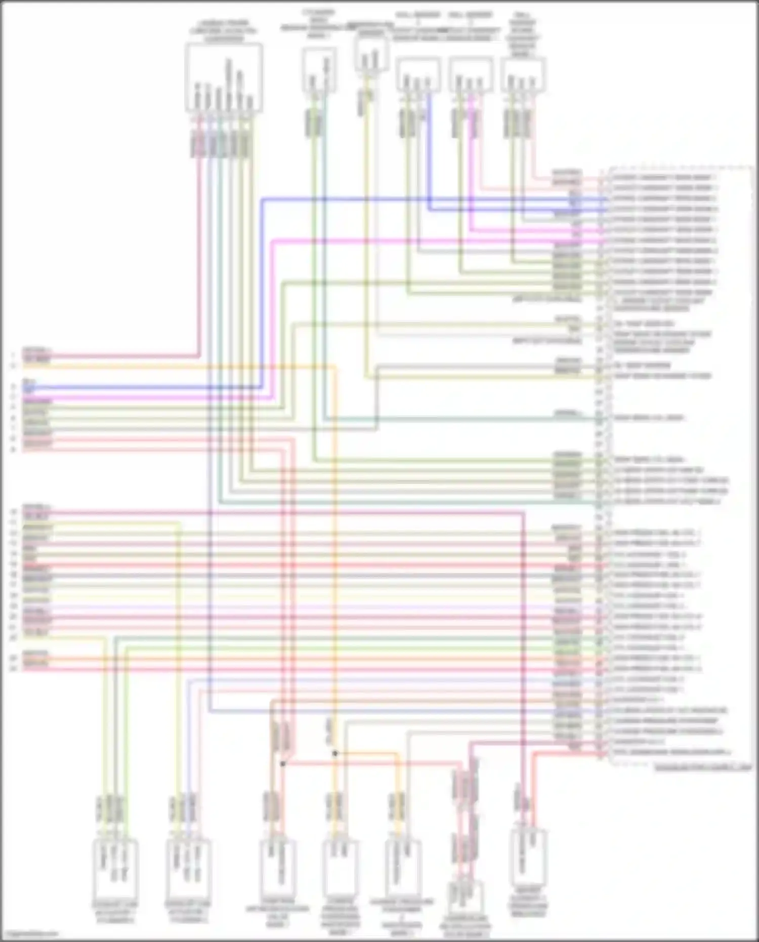 Wiring diagram exhaust cam actuator 1 cylinder 2 for Porsche Cayenne III facelift (2023-2024) (1 of 2)