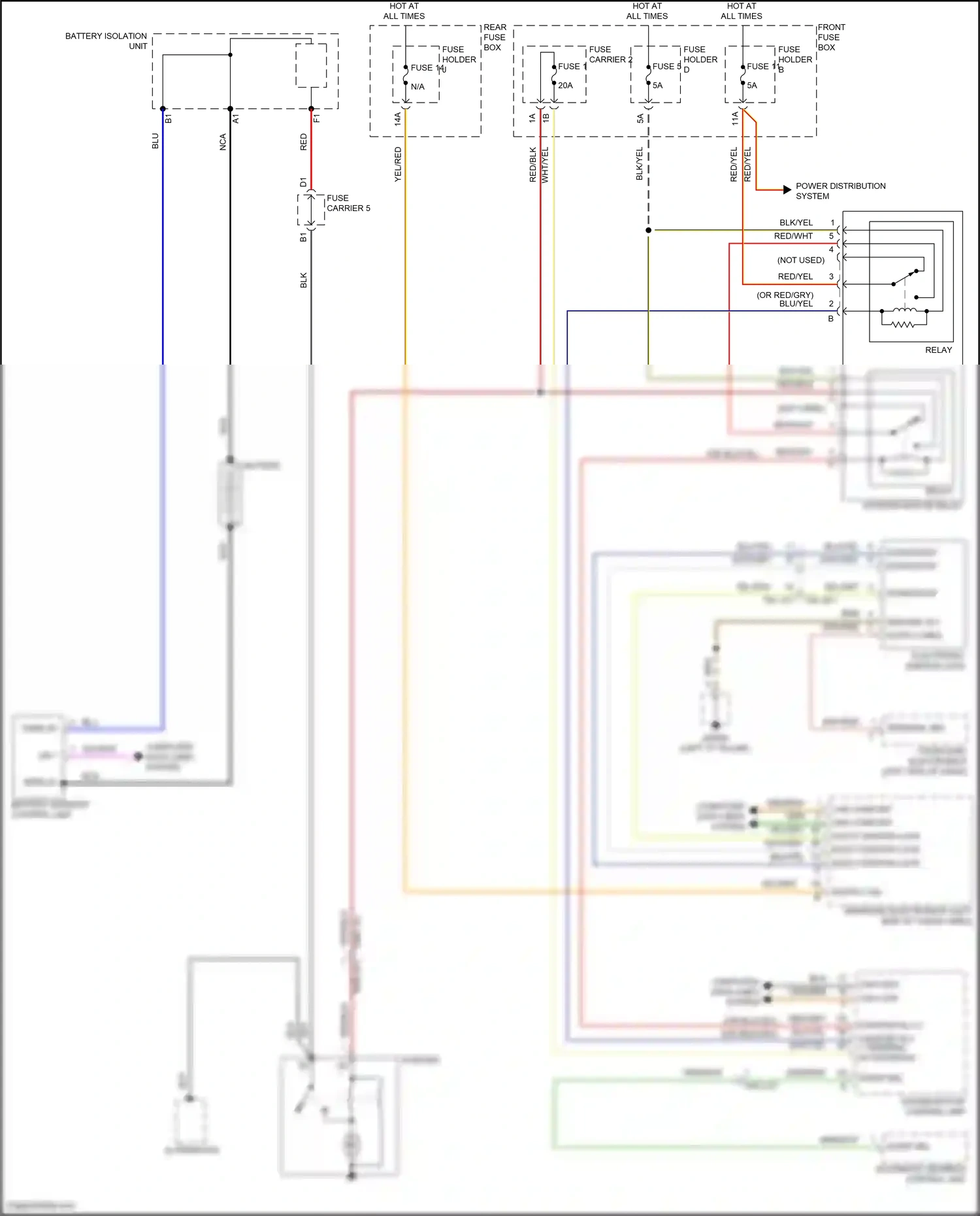 Porsche Cayenne III facelift (2023-2024) front-end electronics wiring diagram  (13 of 18)
