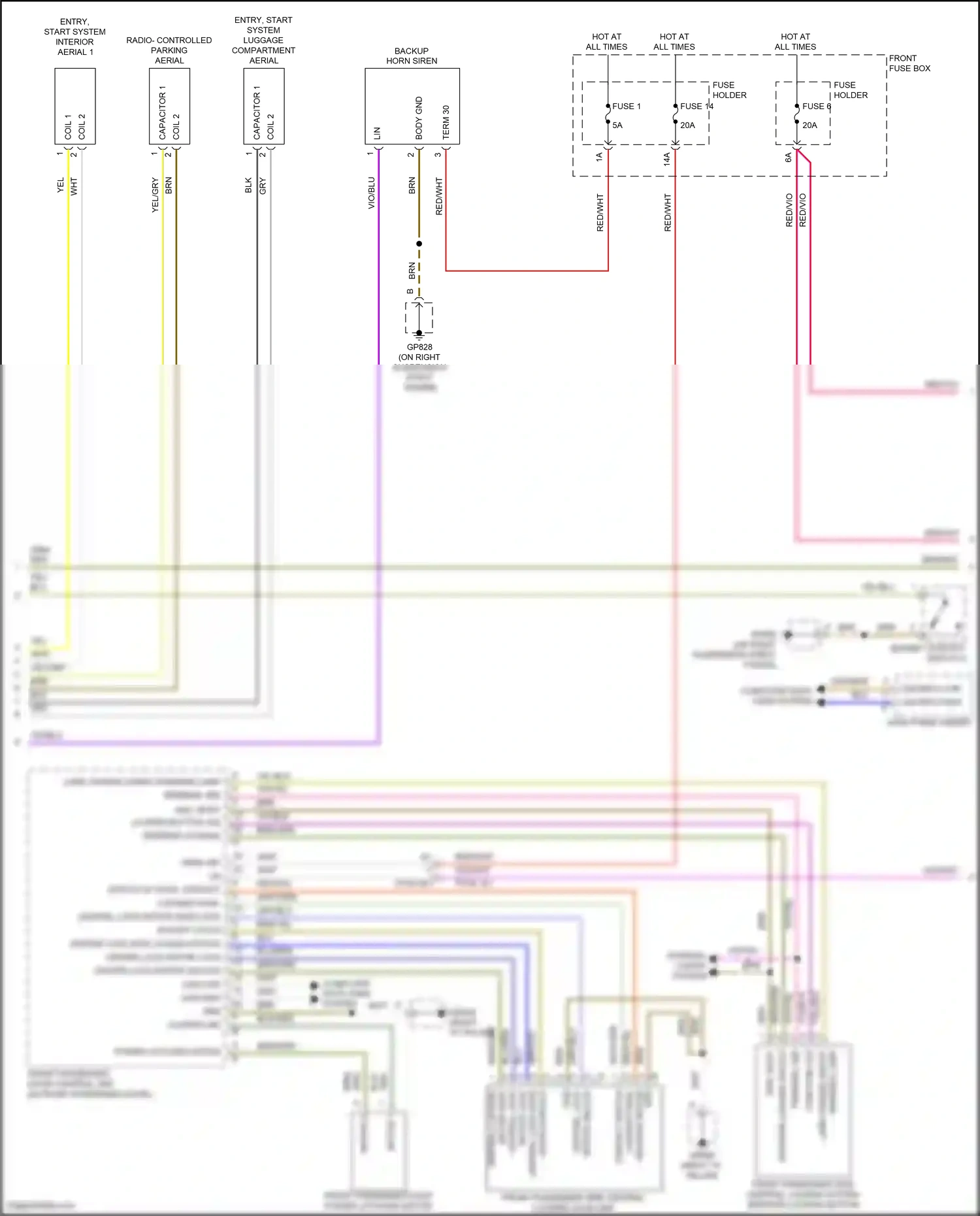 Porsche Cayenne III facelift (2023-2024) function led wiring diagram  (1 of 10)