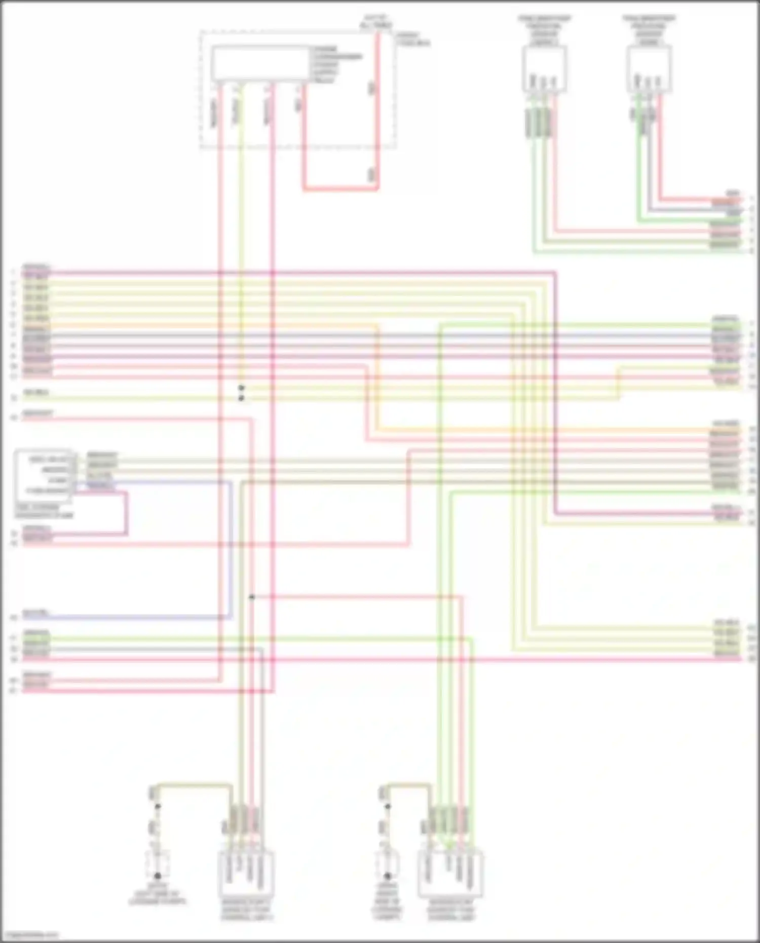 Wiring diagram fuse boxes for Porsche Cayenne III facelift (2023-2024) (3 of 6)