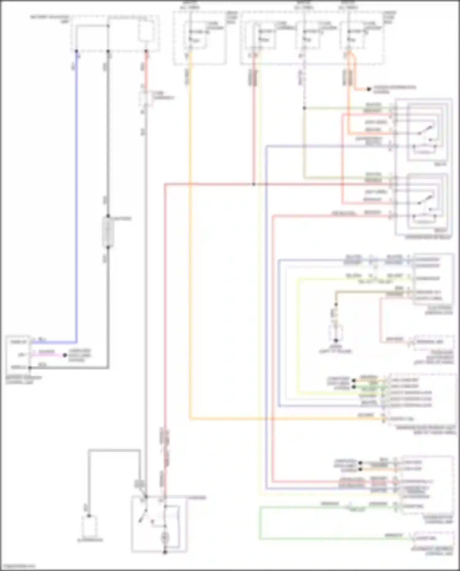 Wiring diagram fuse carrier 5 for Porsche Cayenne III facelift (2023-2024) (3 of 3)