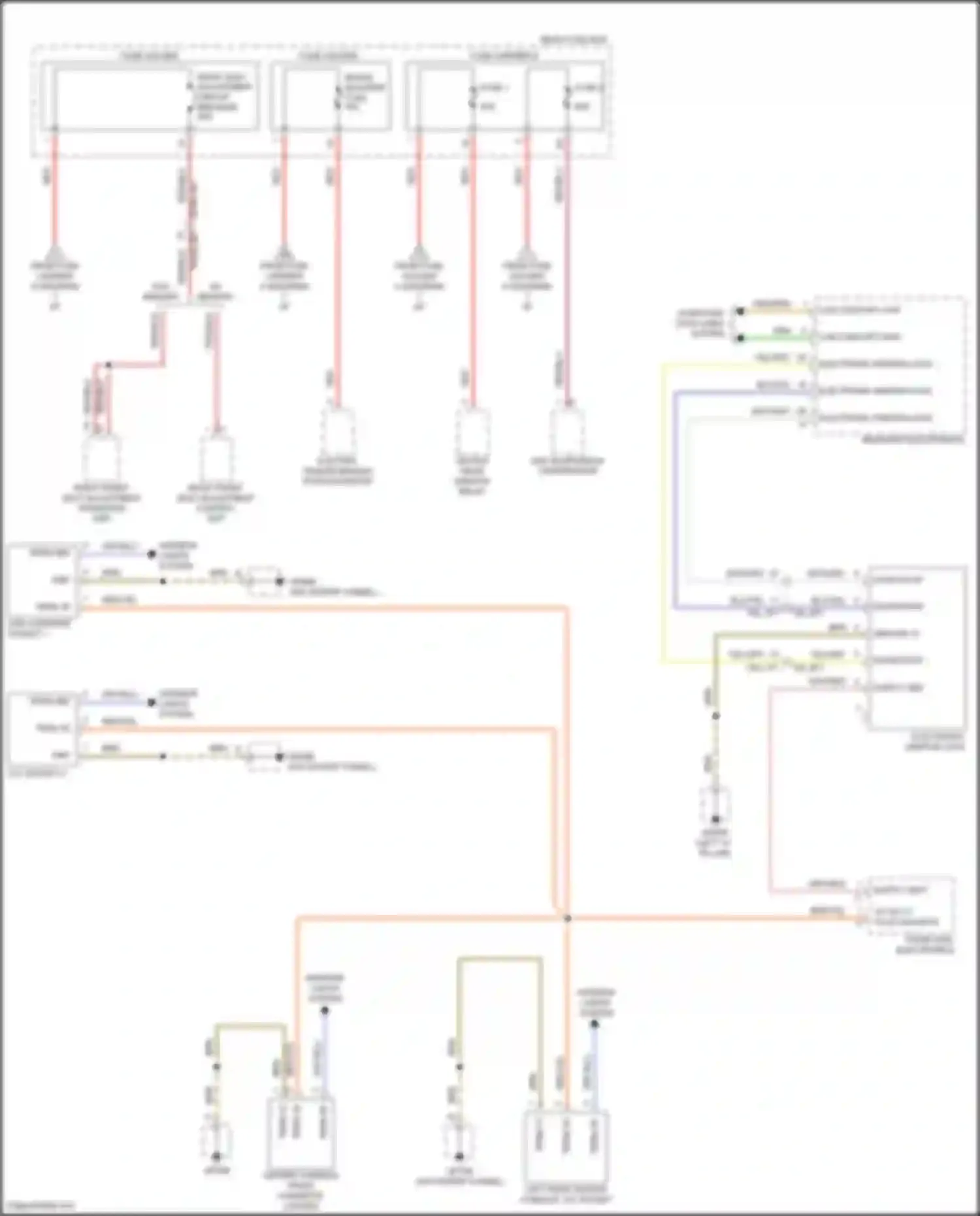 Wiring diagram fuse carrier 8 for Porsche Cayenne III facelift (2023-2024) (2 of 2)
