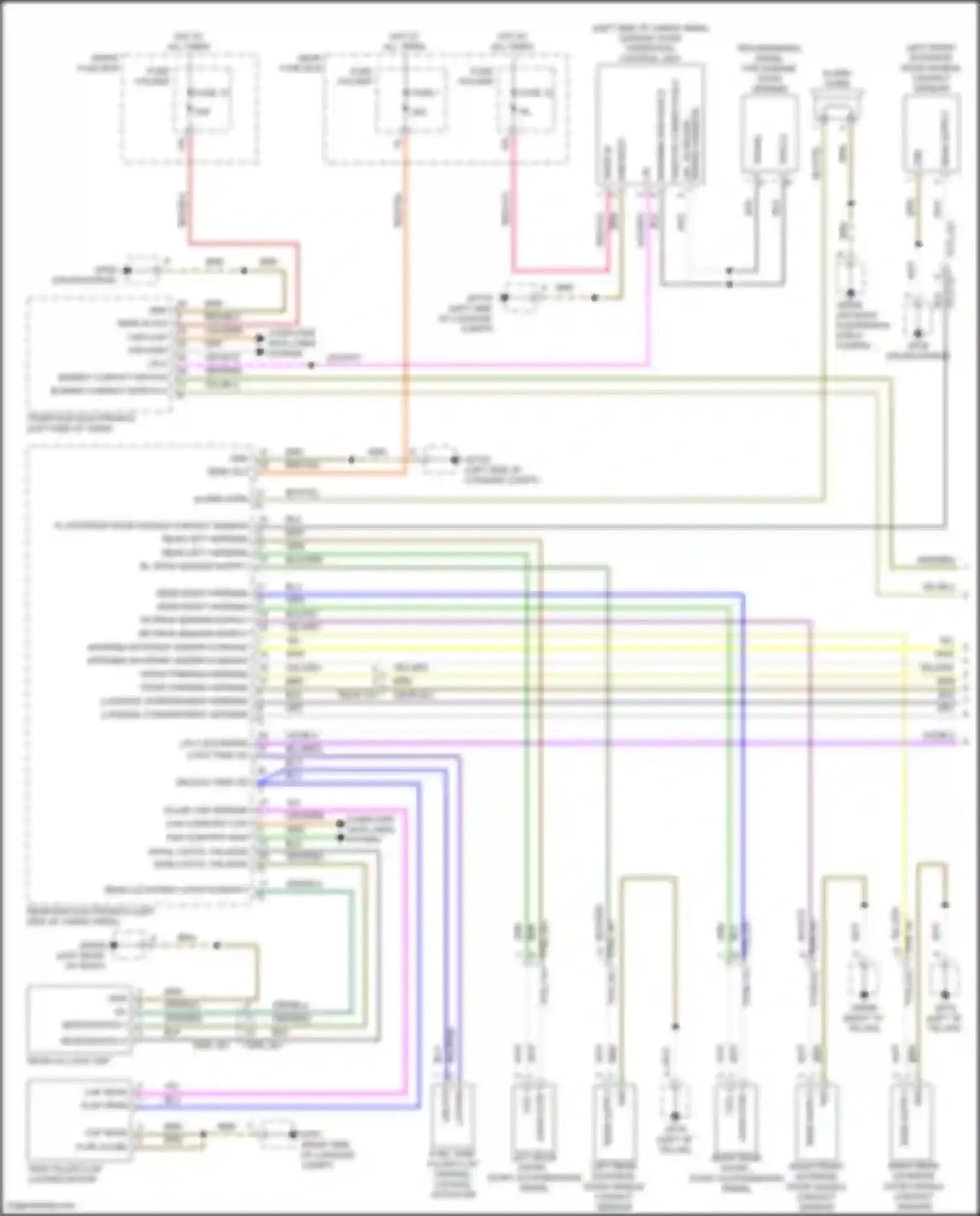 Wiring diagram garage door operation control unit for Porsche Cayenne III facelift (2023-2024) (1 of 4)