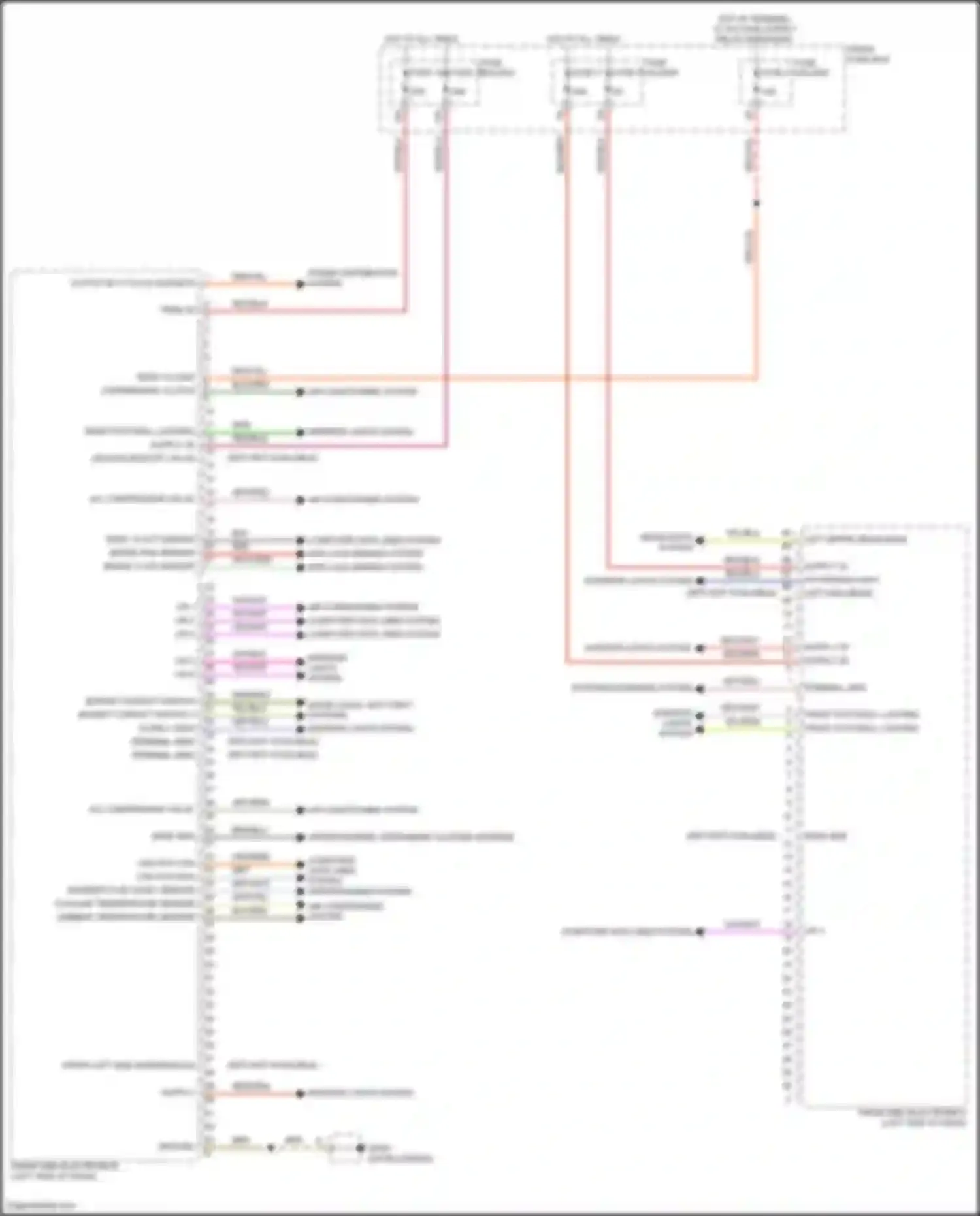 Wiring diagram headlights system for Porsche Cayenne III facelift (2023-2024) (2 of 4)