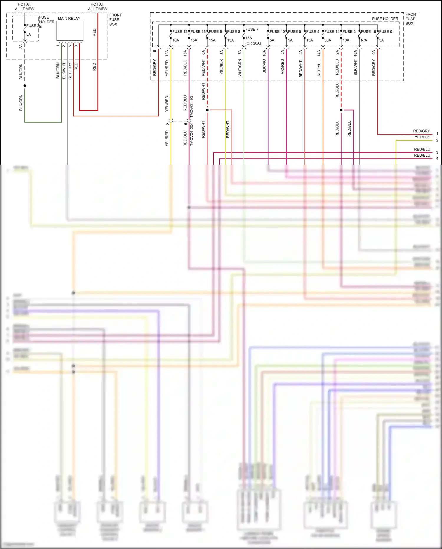 Porsche Cayenne III facelift (2023-2024) lambda probe 1 before catalytic converter wiring diagram  (1 of 4)