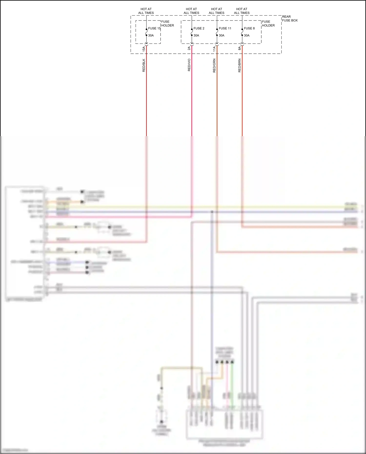 Porsche Cayenne III facelift (2023-2024) left front headlight wiring diagram  (4 of 6)