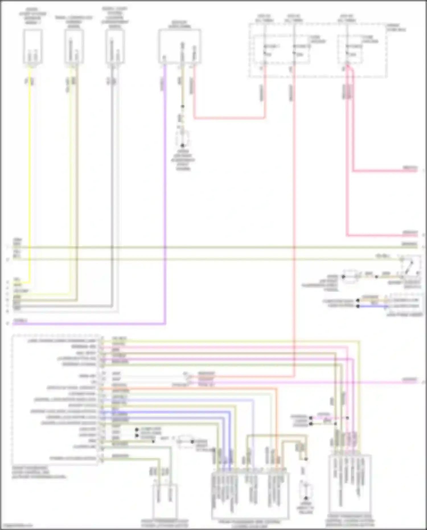 Wiring diagram locking pawl for Porsche Cayenne III facelift (2023-2024) (1 of 4)