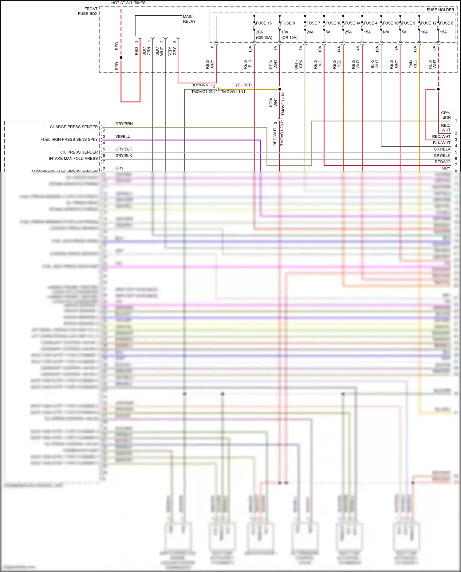 Porsche Cayenne III facelift (2023-2024) map-controlled engine cooling system thermostat wiring diagram  (6 of 11)