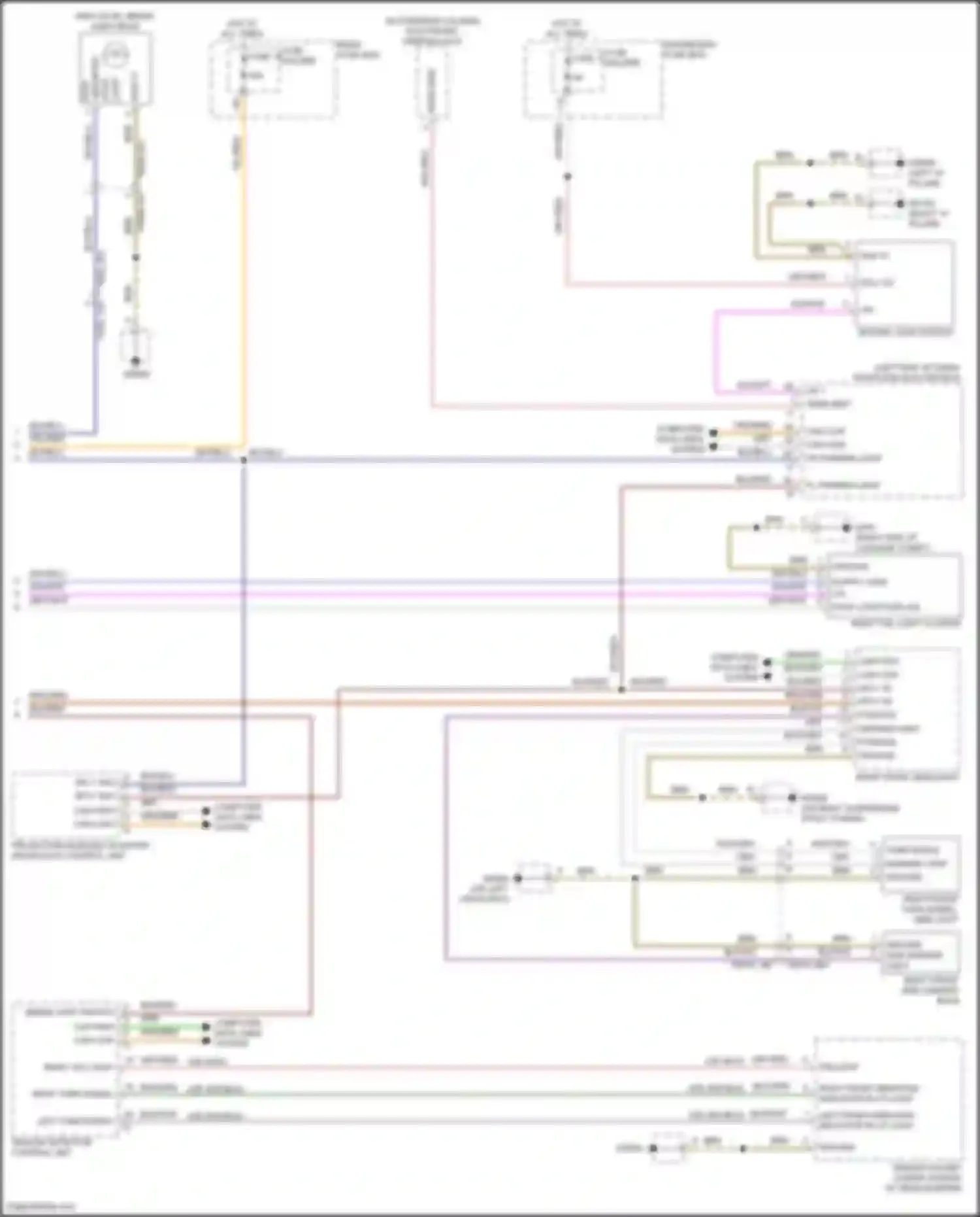 Wiring diagram marker light for Porsche Cayenne III facelift (2023-2024) (2 of 2)