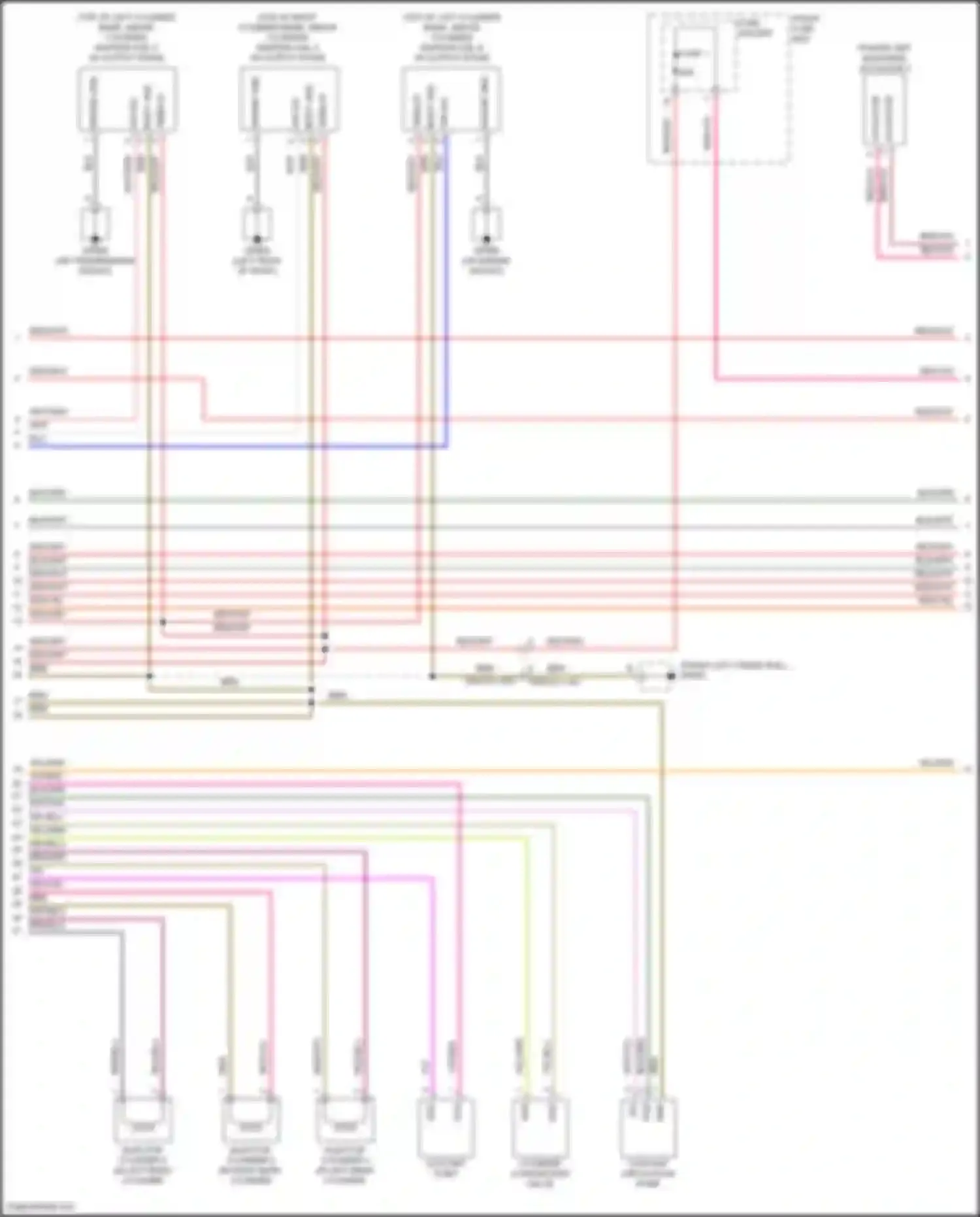 Wiring diagram on engine mount) for Porsche Cayenne III facelift (2023-2024) (2 of 4)