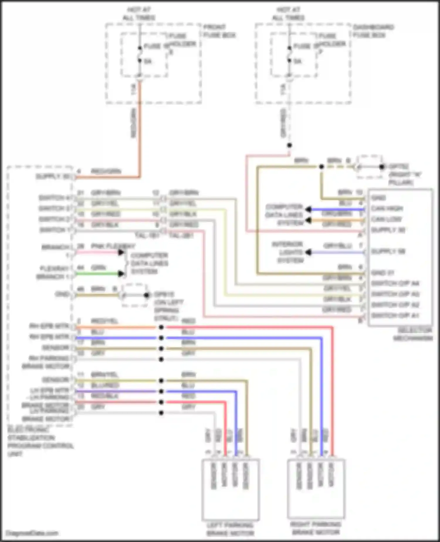 Wiring diagram pnk flexray branch 1 bp for Porsche Cayenne III facelift (2023-2024) (1 of 1)