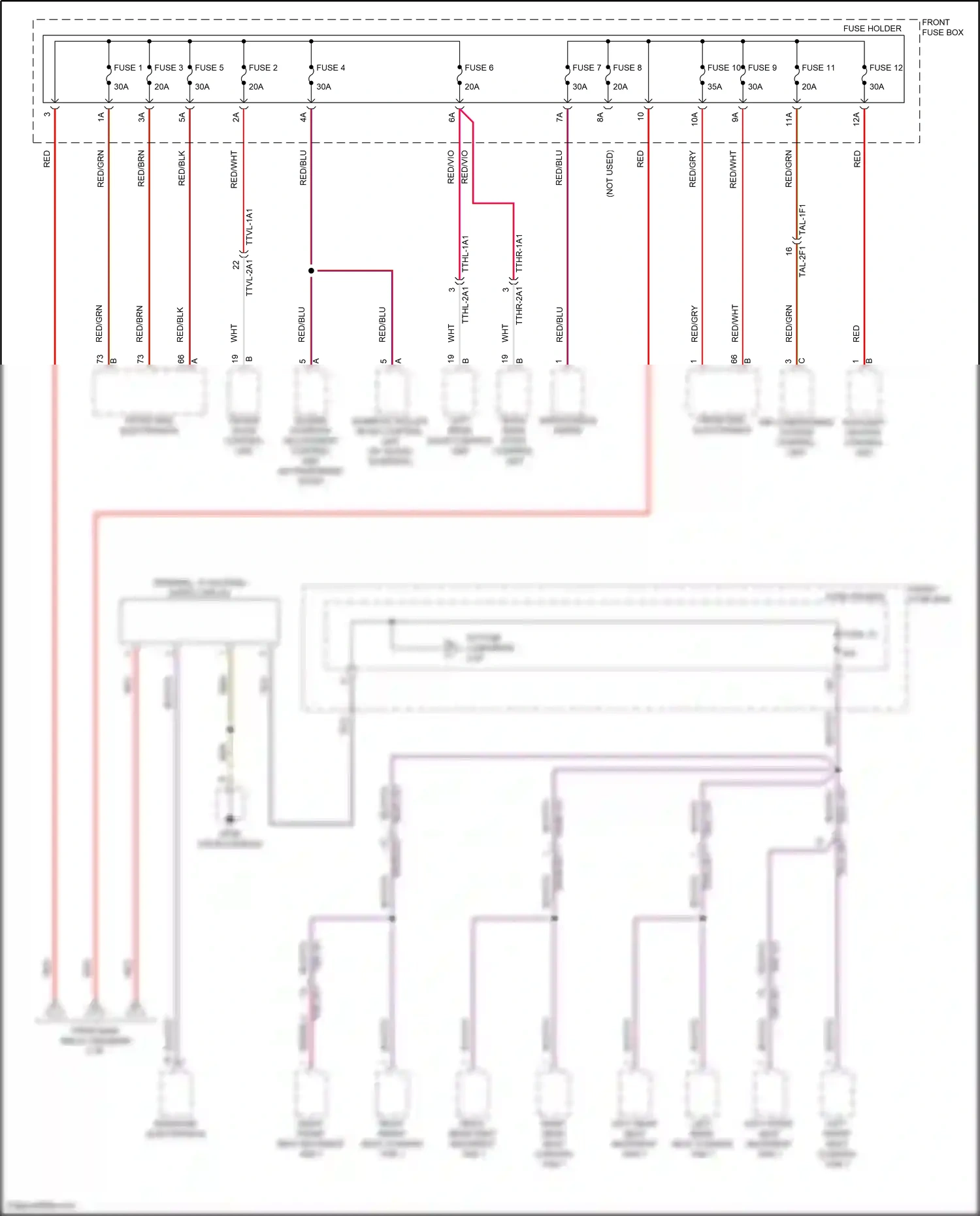Porsche Cayenne III facelift (2023-2024) rear-end electronics wiring diagram  (5 of 13)