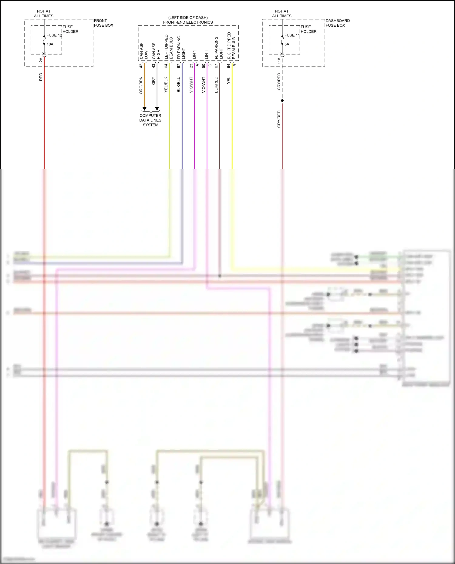 Porsche Cayenne III facelift (2023-2024) right front headlight wiring diagram  (4 of 5)