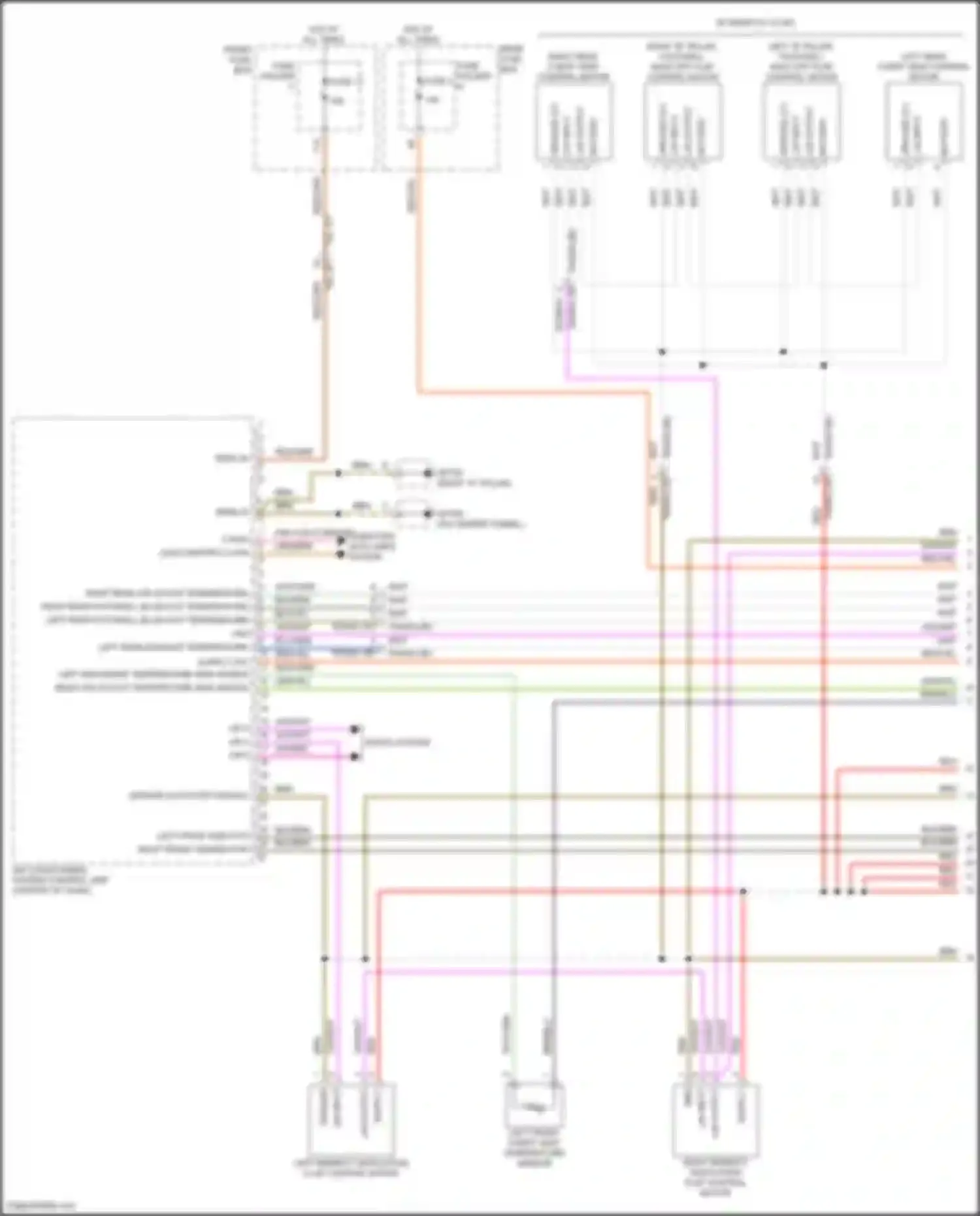 Wiring diagram right rear air outlet temperature for Porsche Cayenne III facelift (2023-2024) (1 of 1)