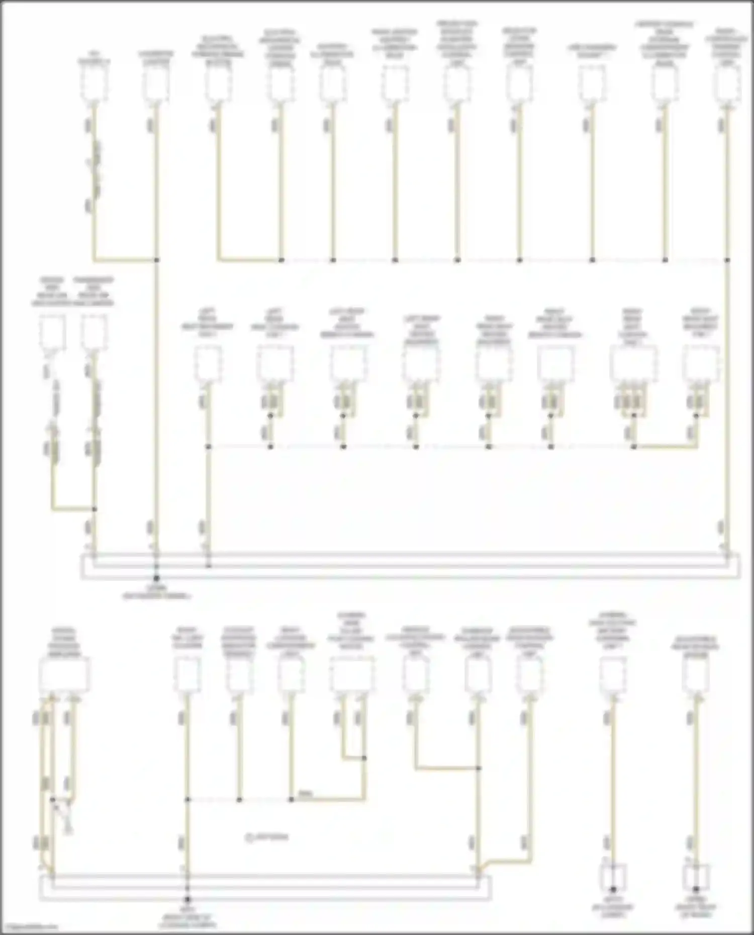 Wiring diagram right rear seat backrest fan 1 for Porsche Cayenne III facelift (2023-2024) (2 of 4)