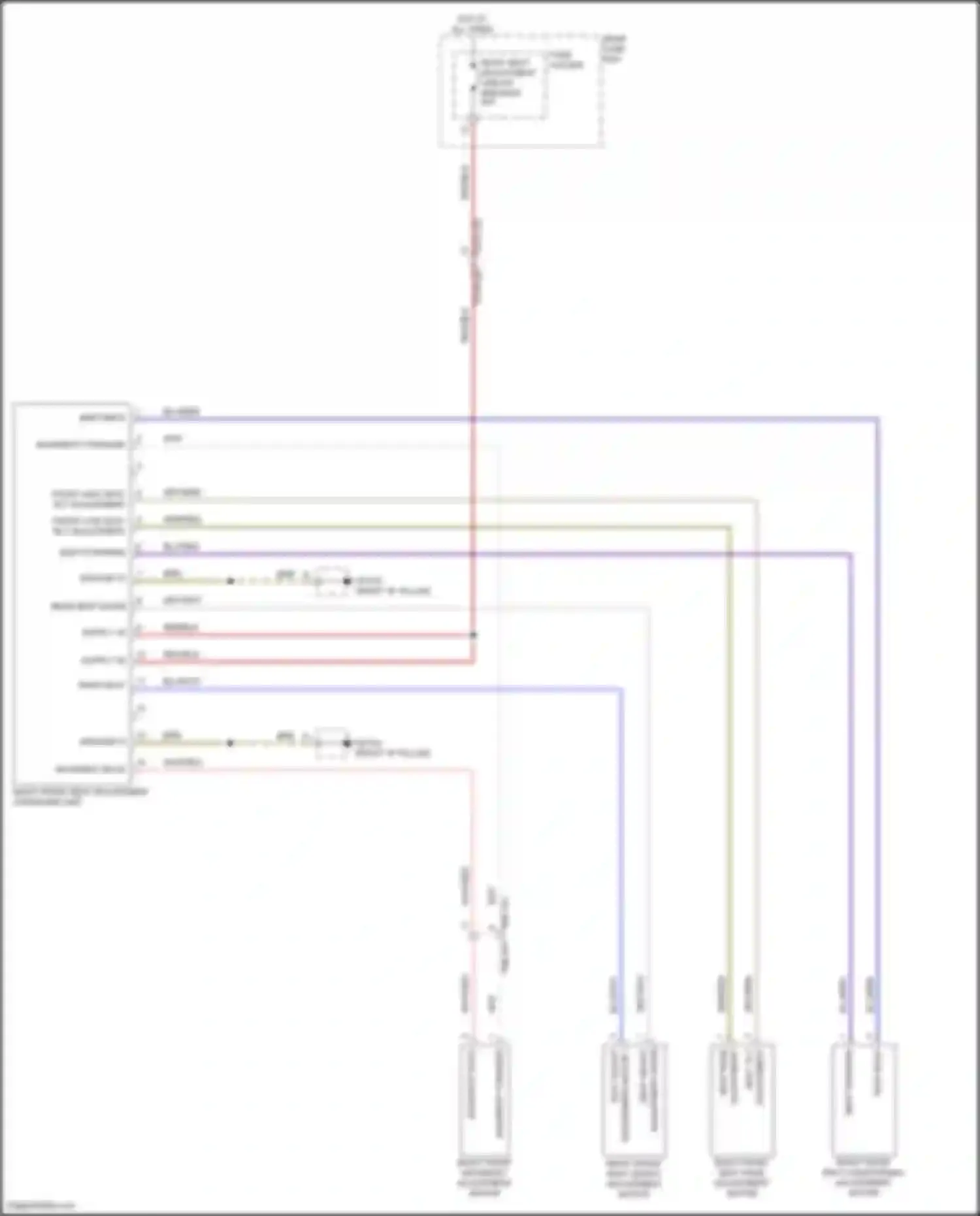 Wiring diagram seat tilt for Porsche Cayenne III facelift (2023-2024) (2 of 2)