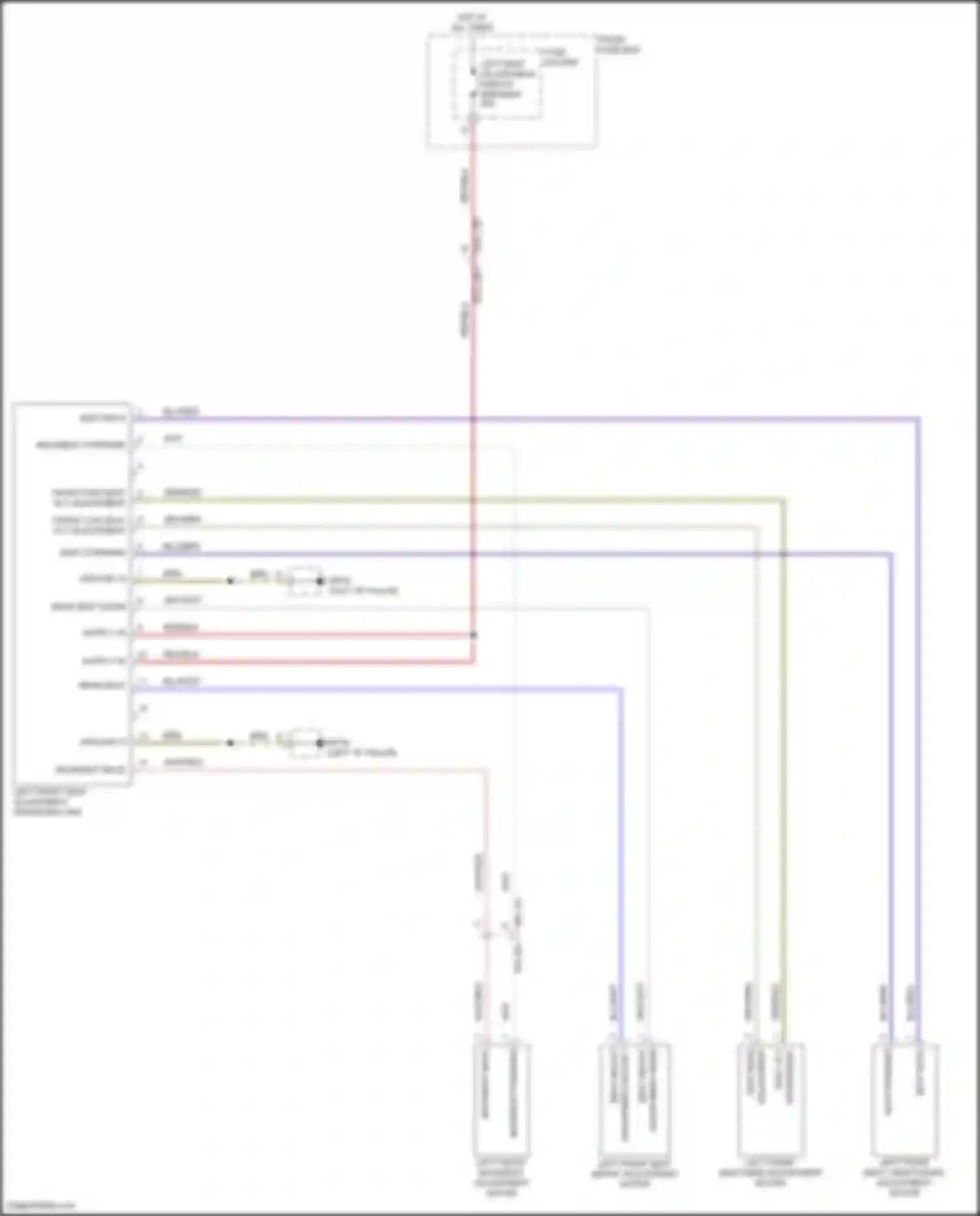 Wiring diagram seat tilt for Porsche Cayenne III facelift (2023-2024) (1 of 2)