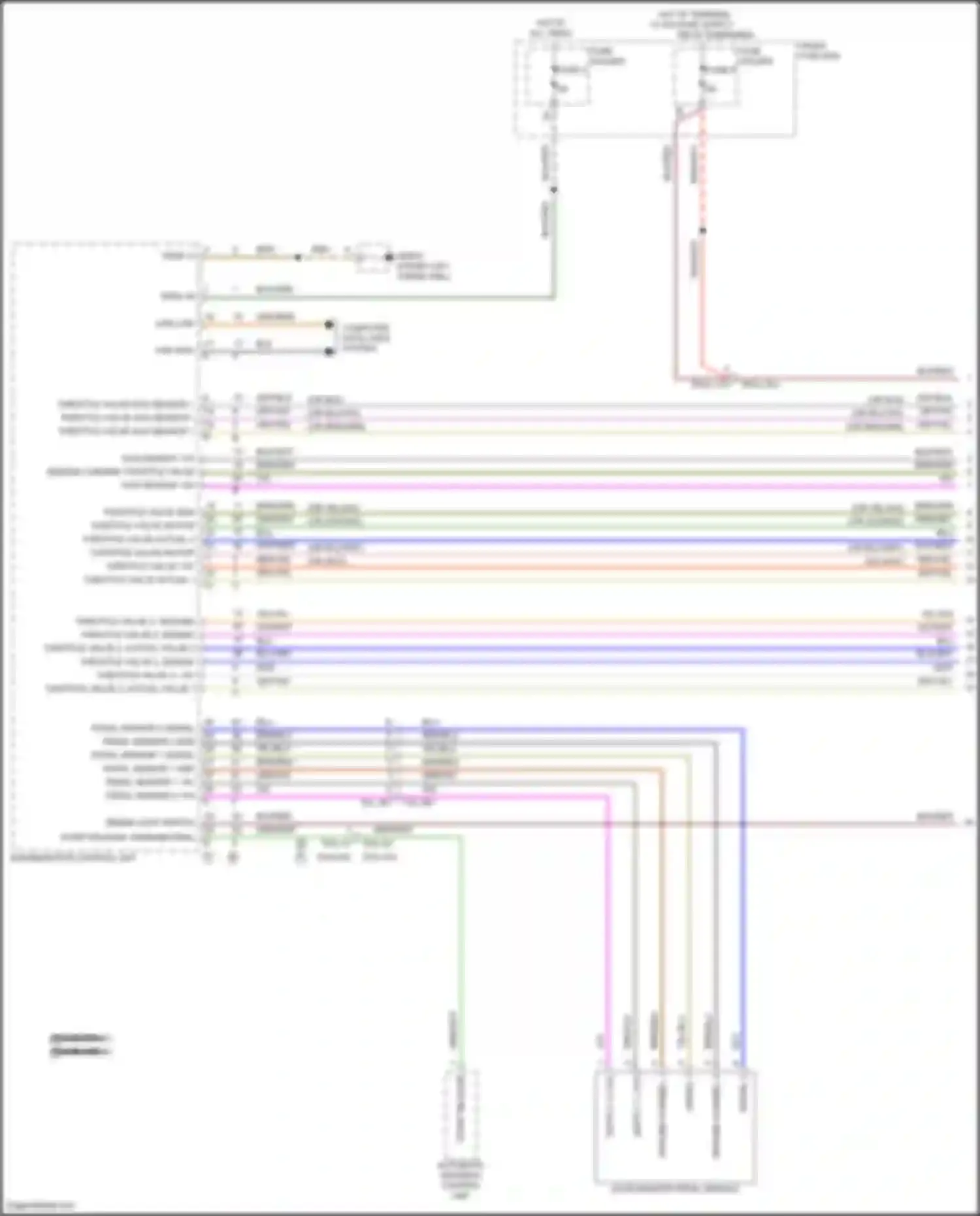 Wiring diagram sensor 2 behind throttle valve for Porsche Cayenne III facelift (2023-2024) (1 of 1)