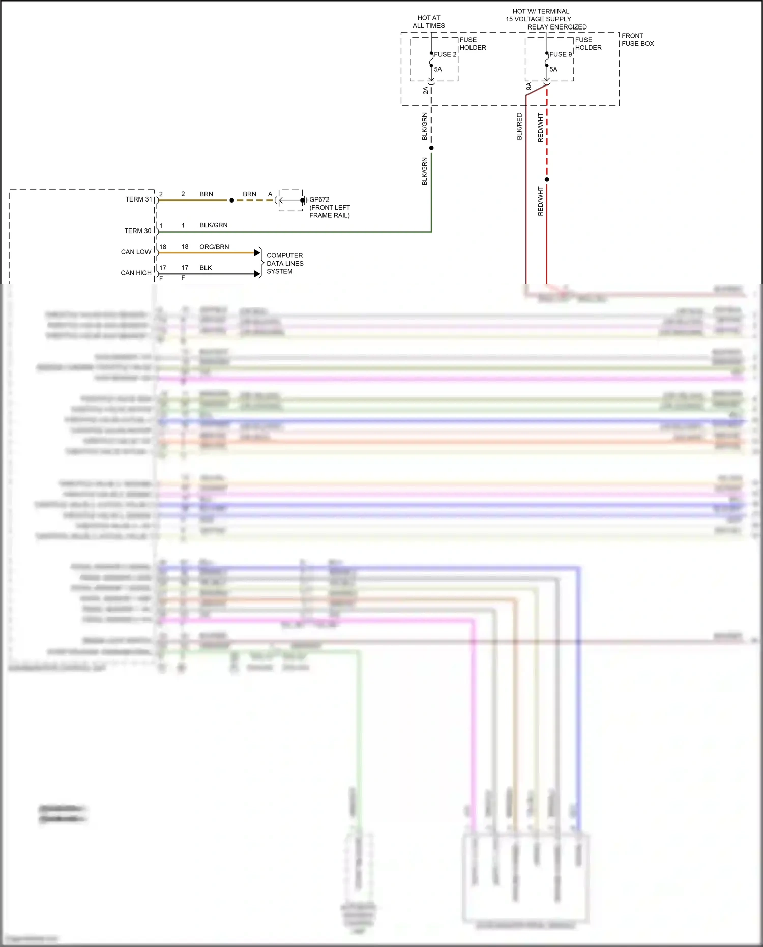 Porsche Cayenne III facelift (2023-2024) start release wiring diagram  (2 of 4)