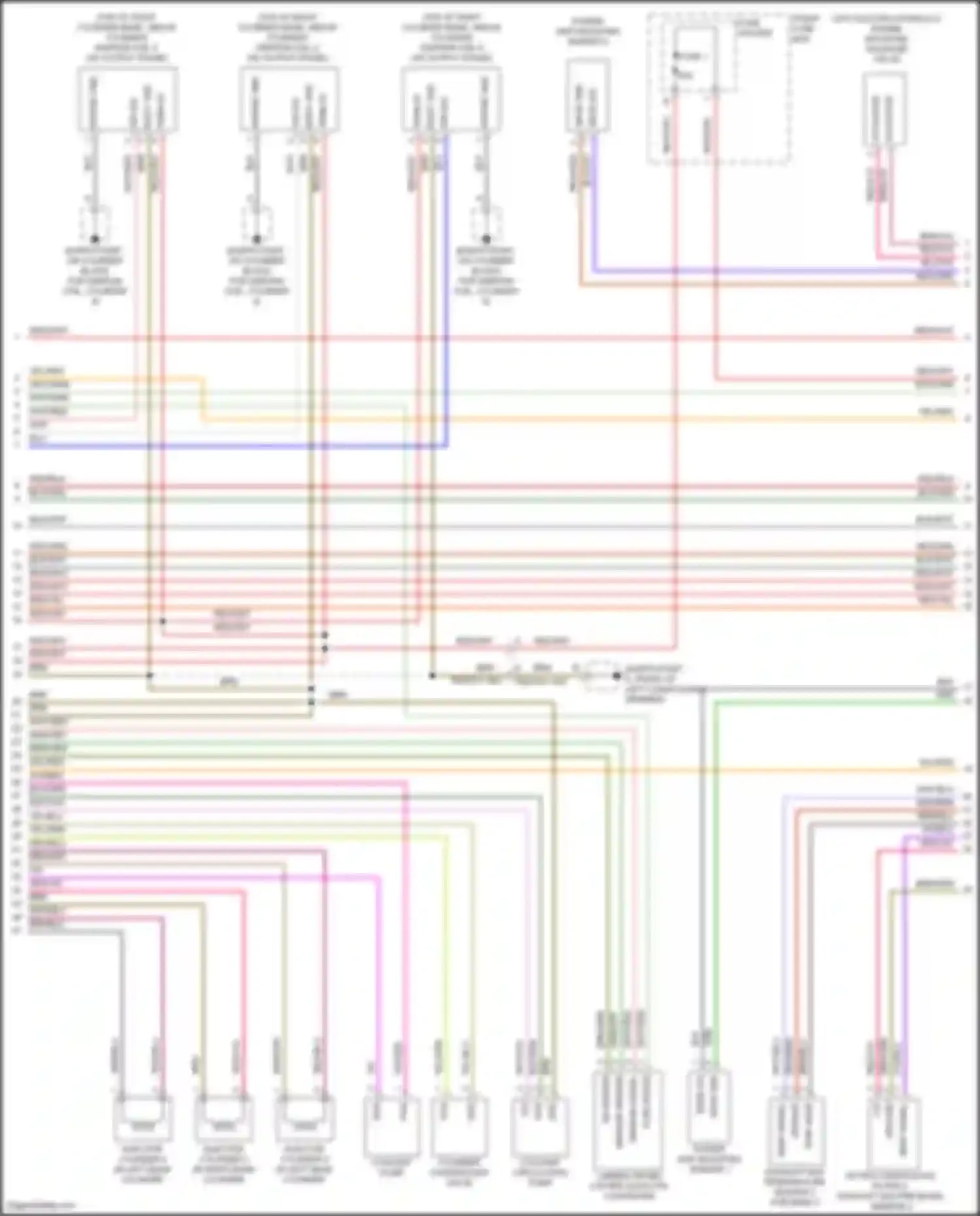 Car Wiring Diagrams for Cayenne Porsche III (2017-2023): Wiring diagram engine performance 2.9l turbo (4 of 8)
