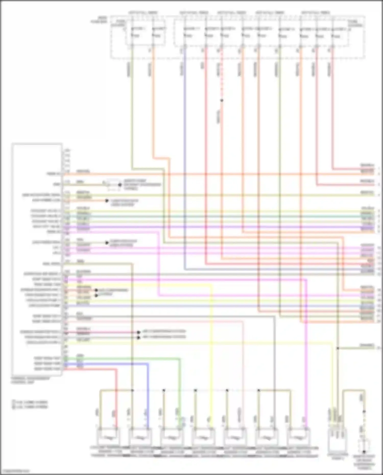 Cayenne Porsche III (2017-2023): Wiring diagram engine performance 4.0l turbo hybrid, hybrid system circuit (1 of 5)