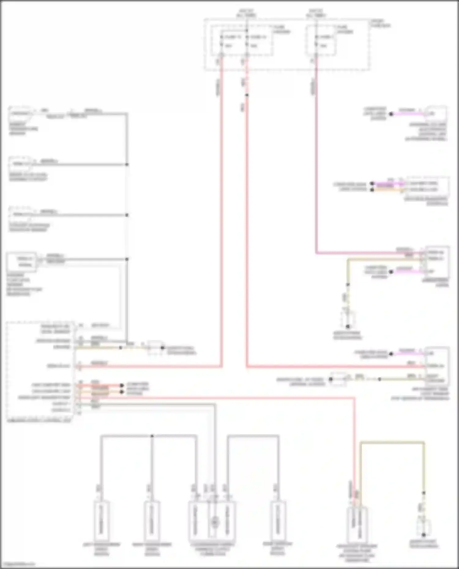 Car Wiring Diagrams for Cayenne Porsche III (2017-2023): Front wiper/washer circuit