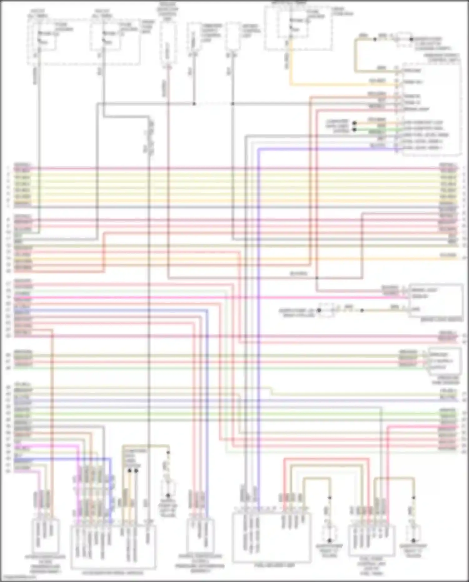 Wiring diagram fuel level sens 2 for Porsche Cayenne III (2017-2023) (4 of 5)